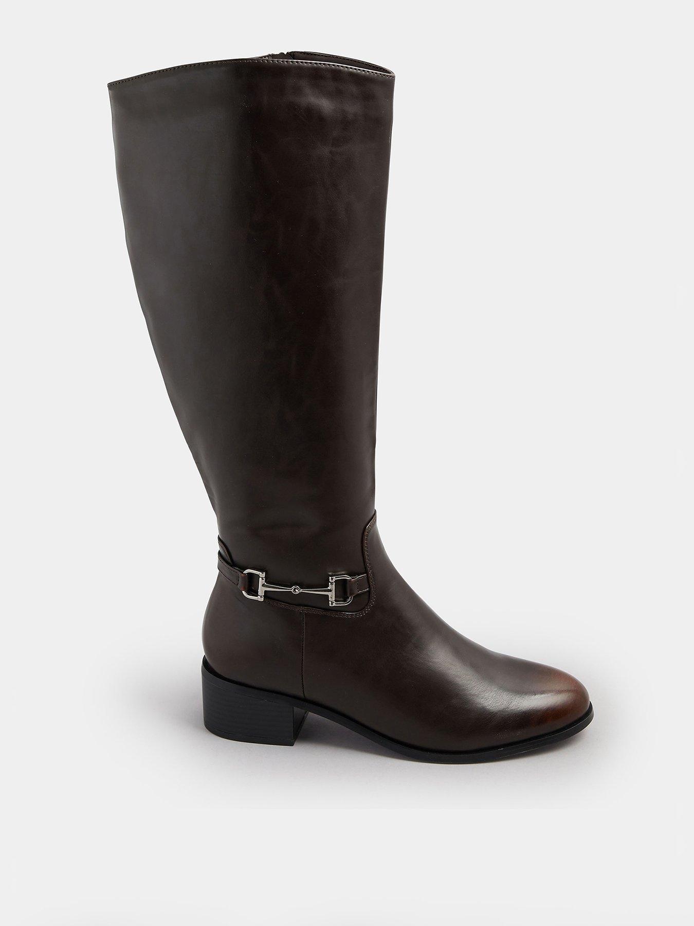 Long Tall Sally Metal Trim Riding Boot - Brown | Very