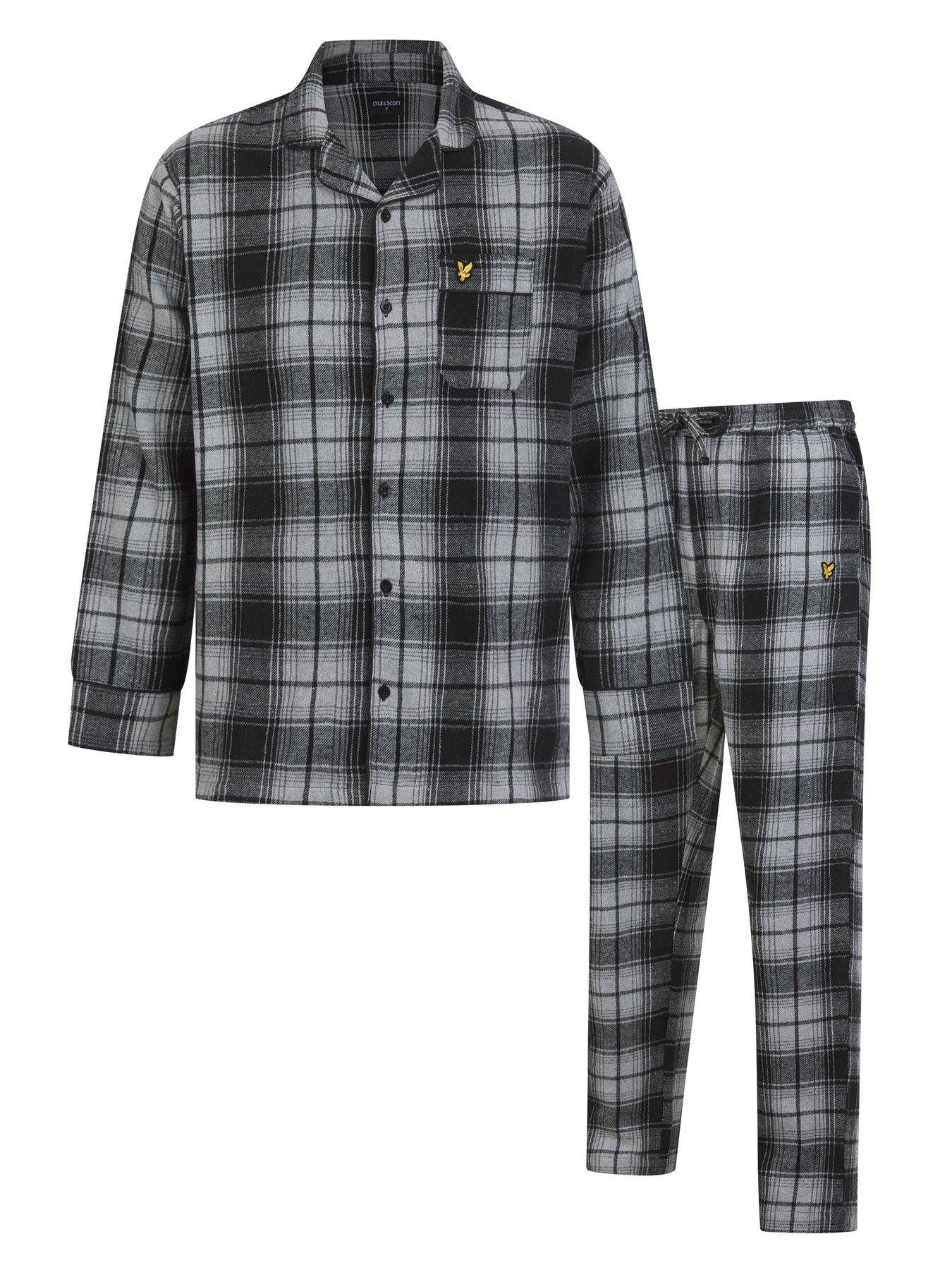 Lyle & Scott Lyle  &  Scott Julian Check Pyjama Set - Black