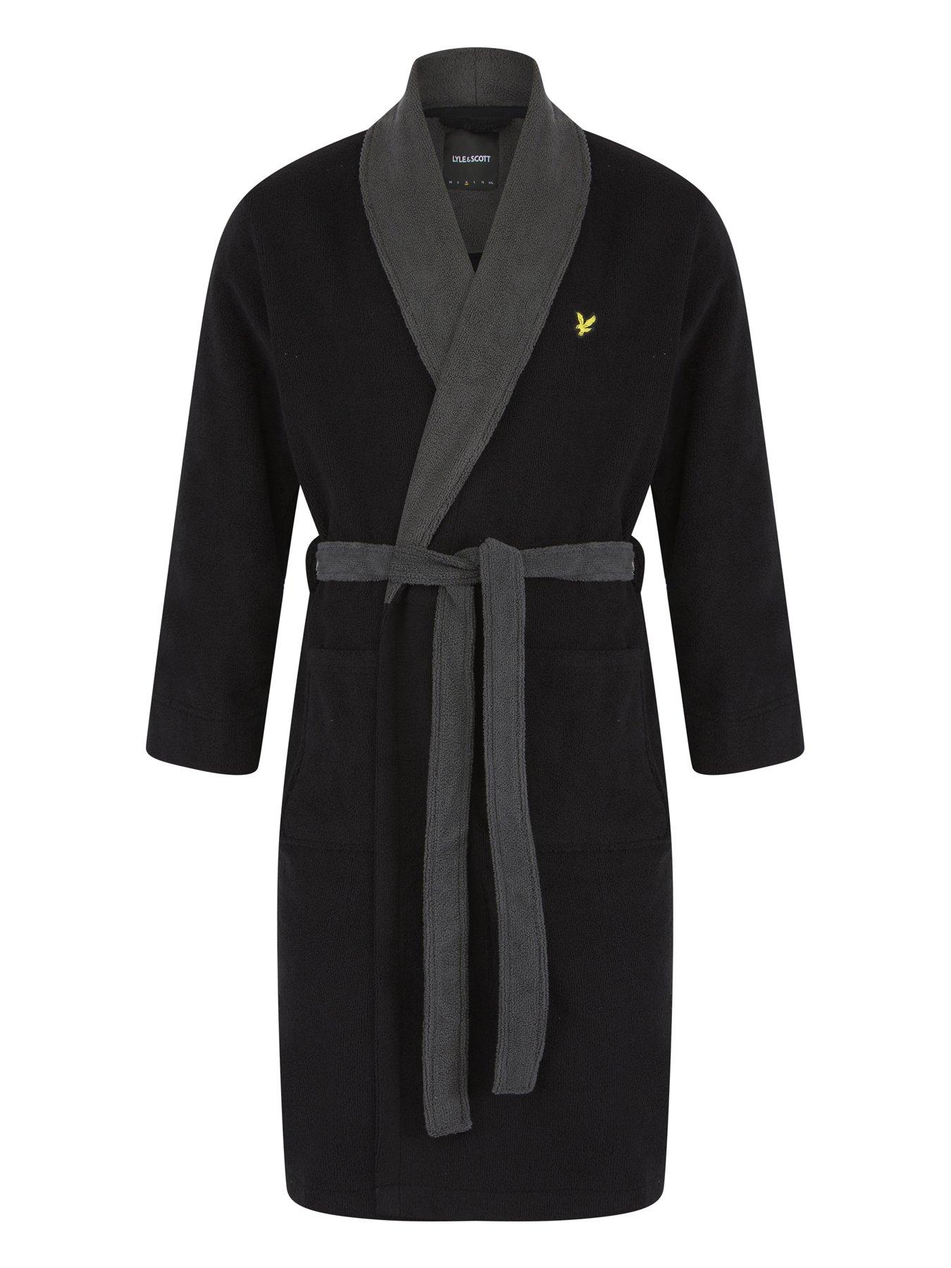 Lyle & Scott Lyle  &  Scott Adrian Bathrobe - Black