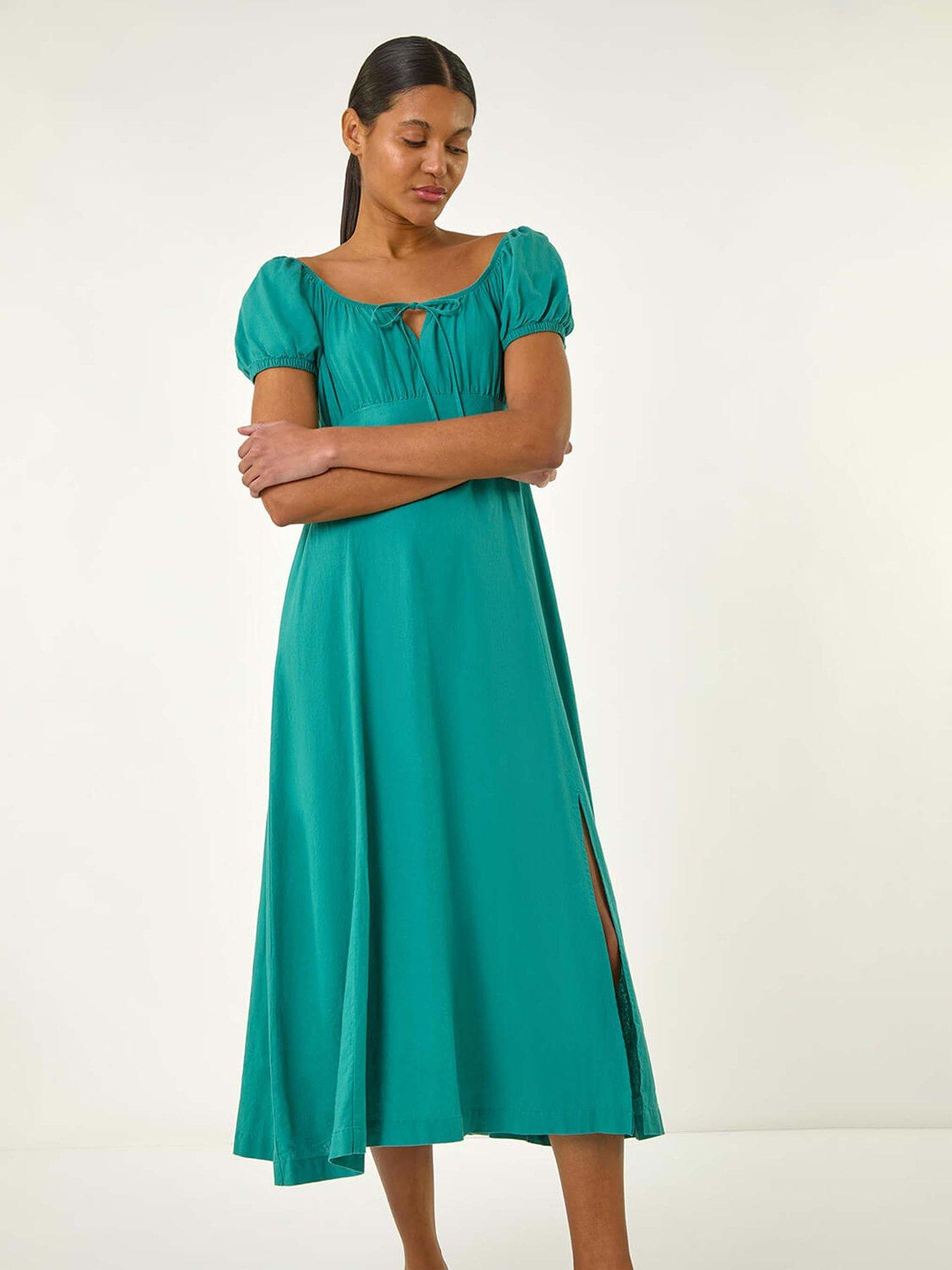 jade green summer dress Anemoia Midi - Jade