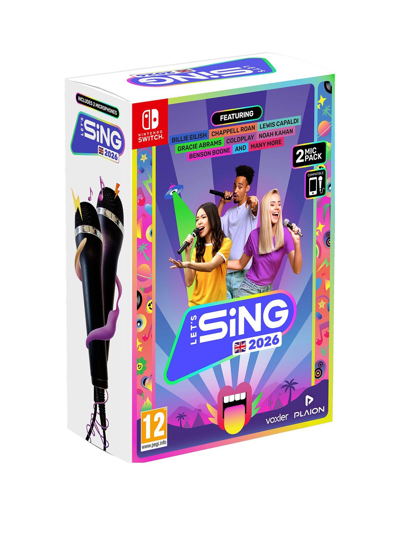 Image 1 of 5 of Nintendo Let's Sing 2026 - 2 Mic Pack