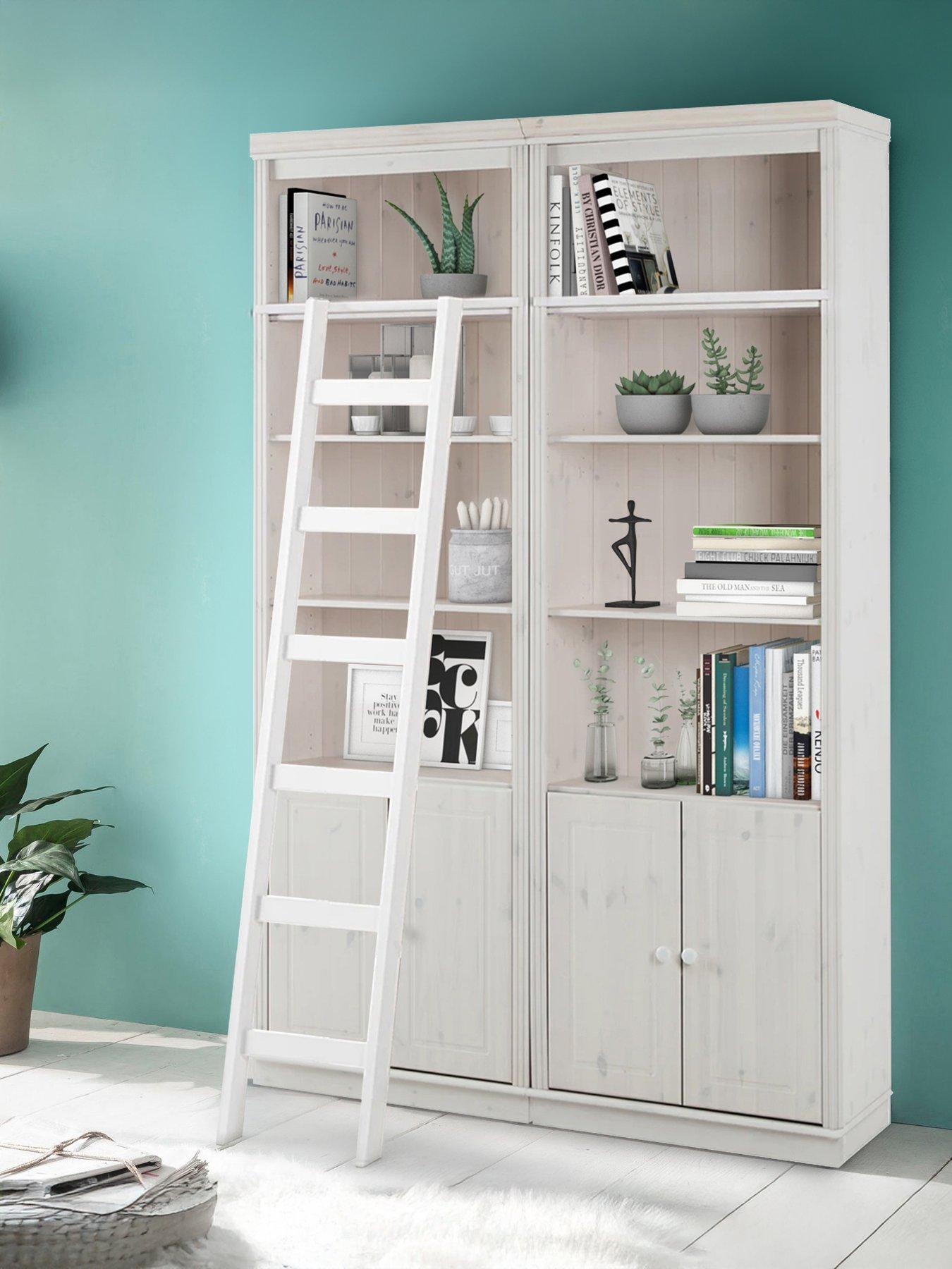 Dorel Home Anita Double Display Wall Unit With Ladder