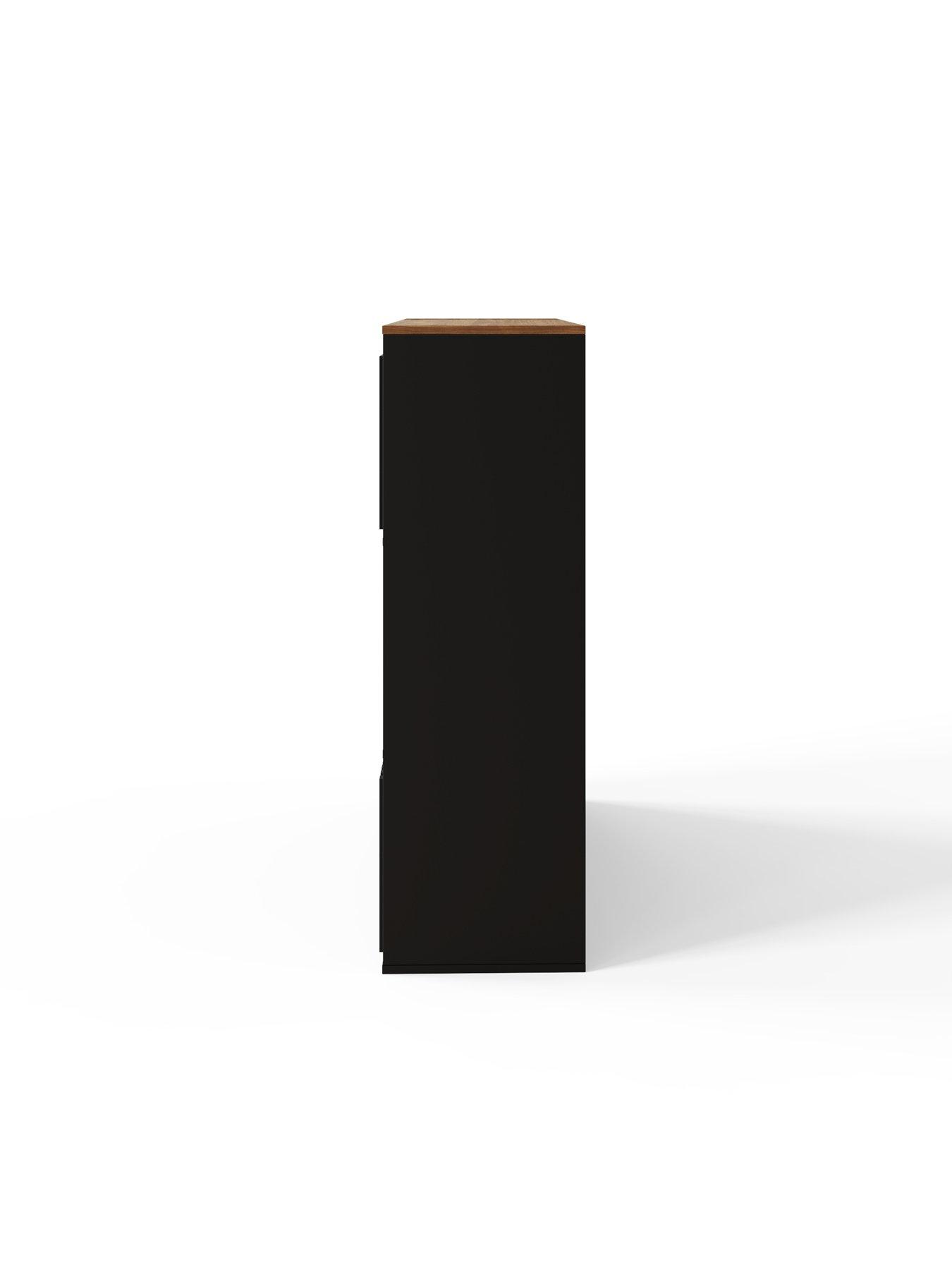 Image 6 of 7 of GFW Kube 3 x 3 Storage Unit - Black/Walnut