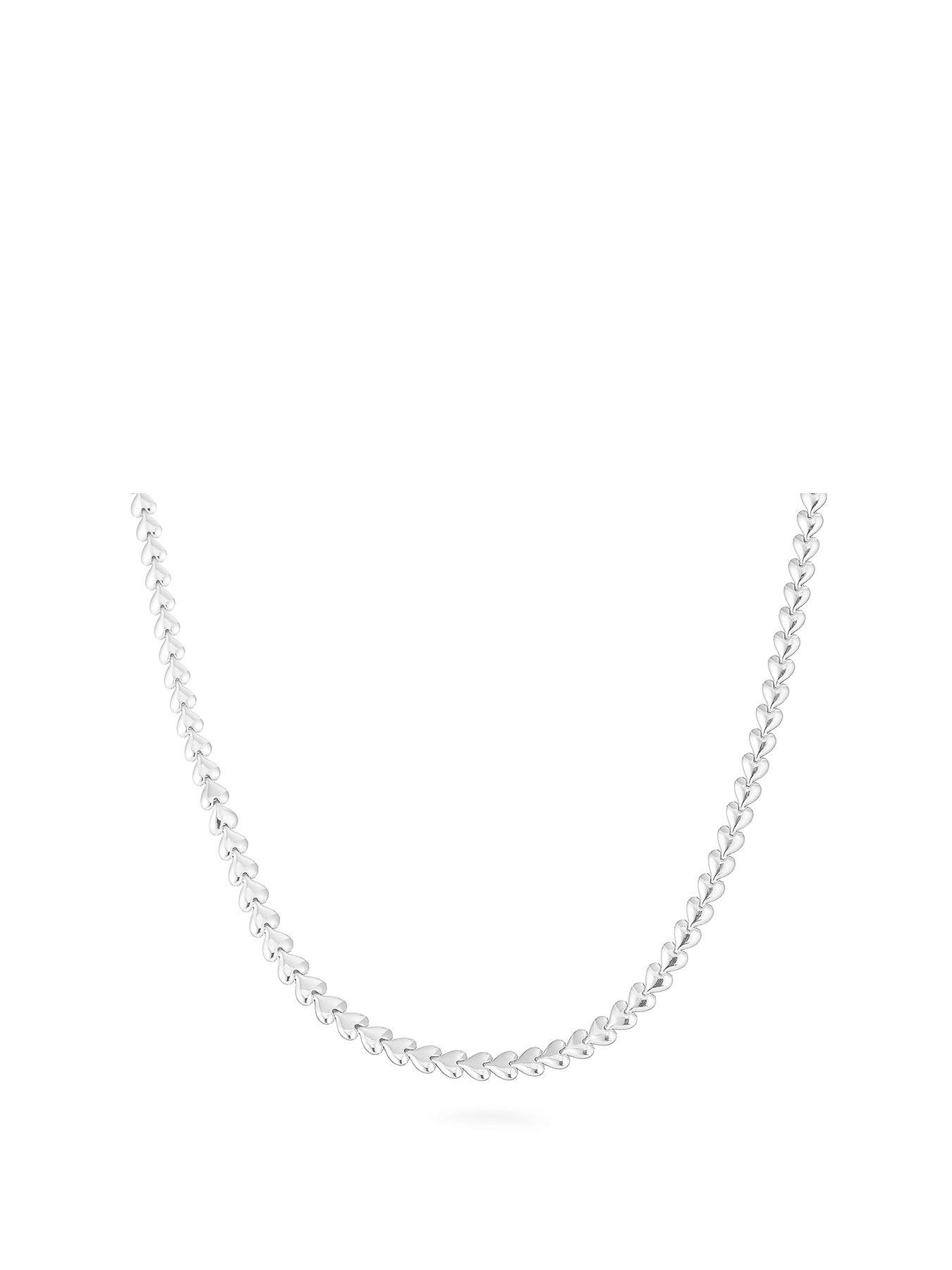 Beaverbrooks Silver Heart Necklace