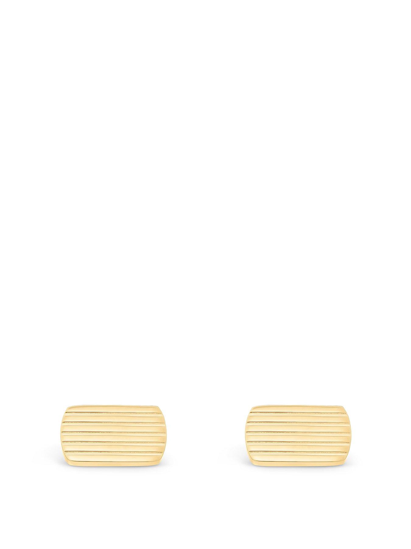 Image 1 of 4 of Beaverbrooks Gold Plated Men's Cufflinks