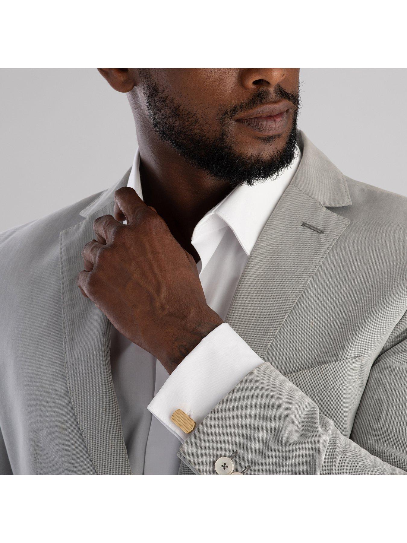 Image 2 of 4 of Beaverbrooks Gold Plated Men's Cufflinks