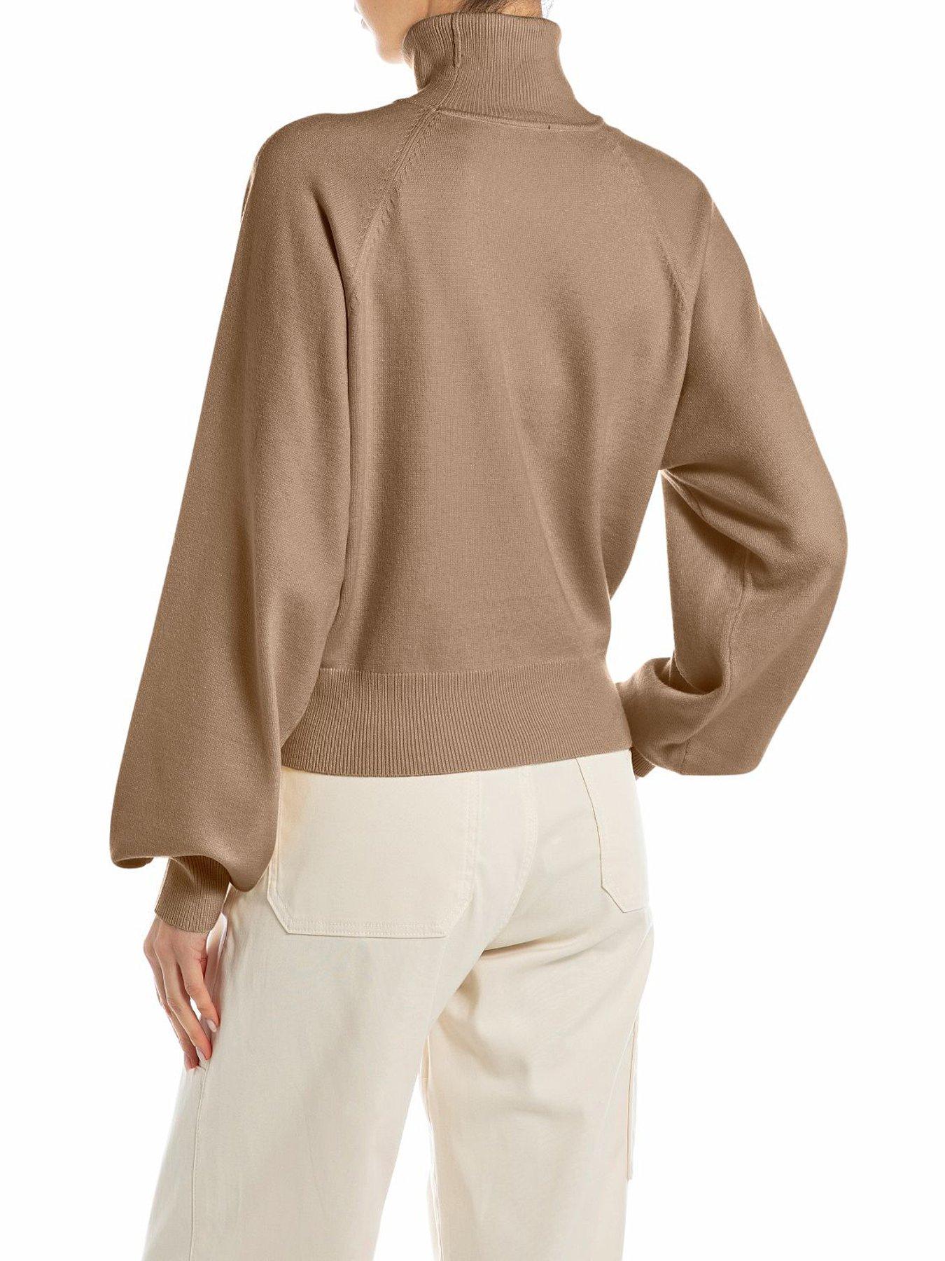 Replay Knitted High Neck Jumper Brown Very
