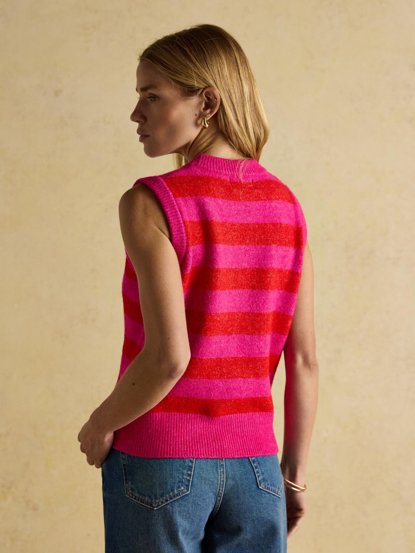 Image 2 of 5 of Joules Knitted Vest - Pink