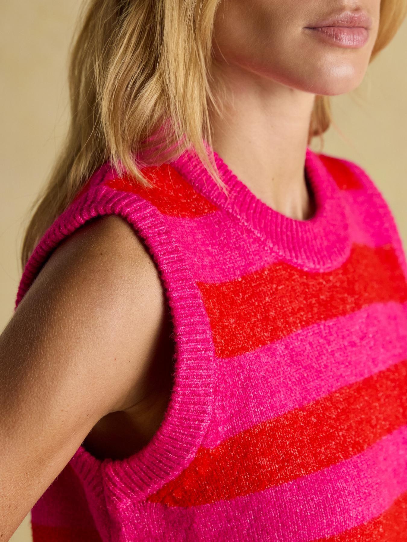 Image 4 of 5 of Joules Knitted Vest - Pink