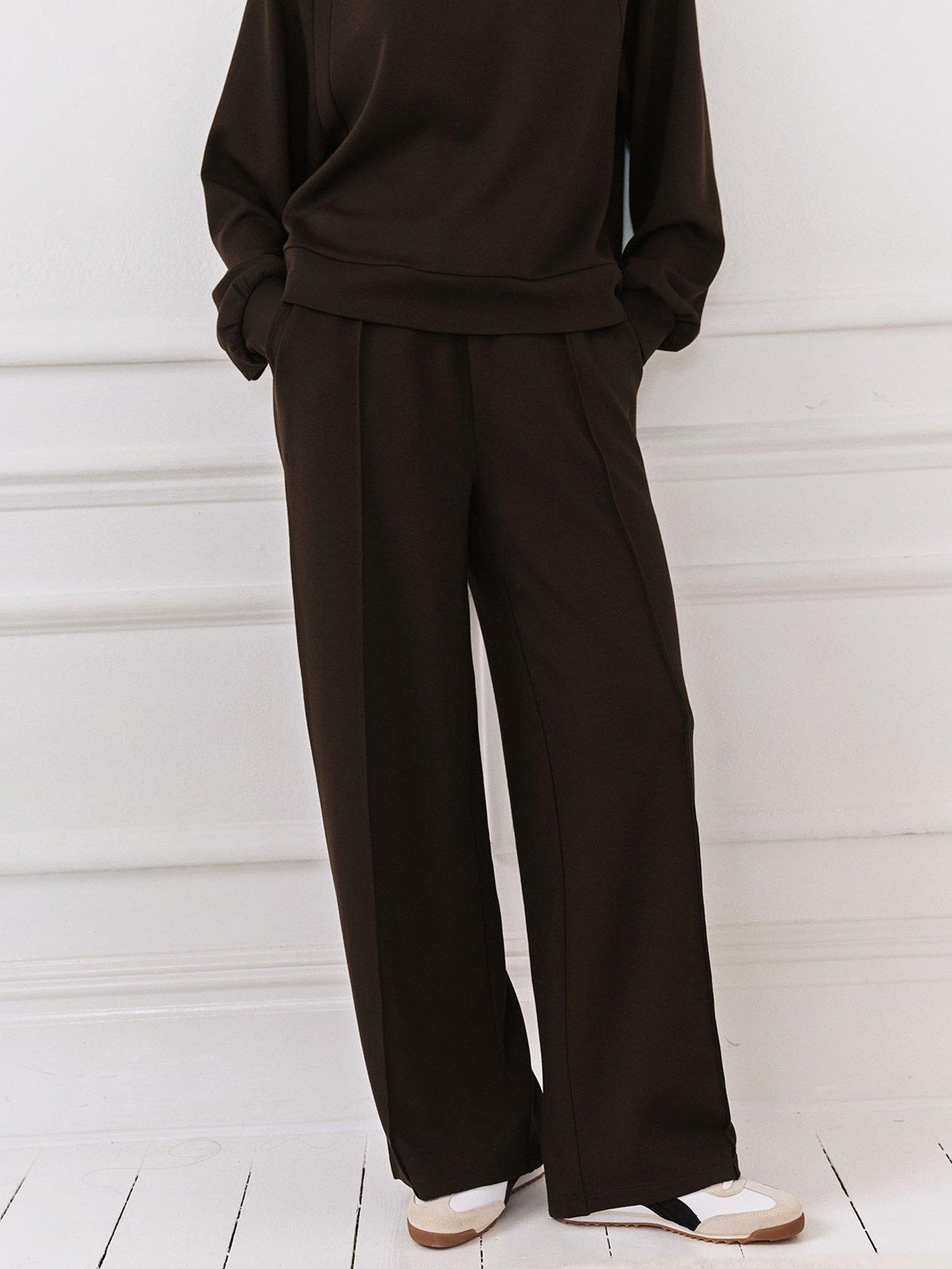 Image 2 of 5 of CHELSEA PEERS Scuba Joggers - Brown