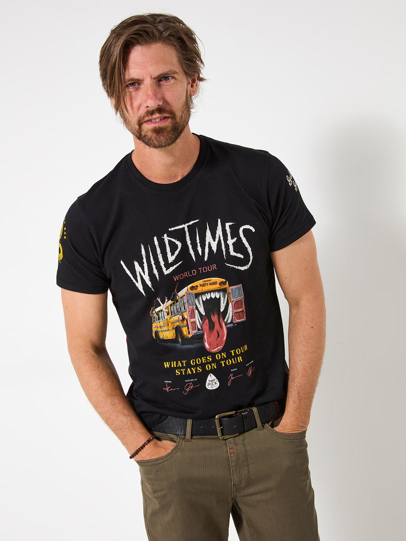 Joe Browns Tour Bus Retro T-Shirt - Black