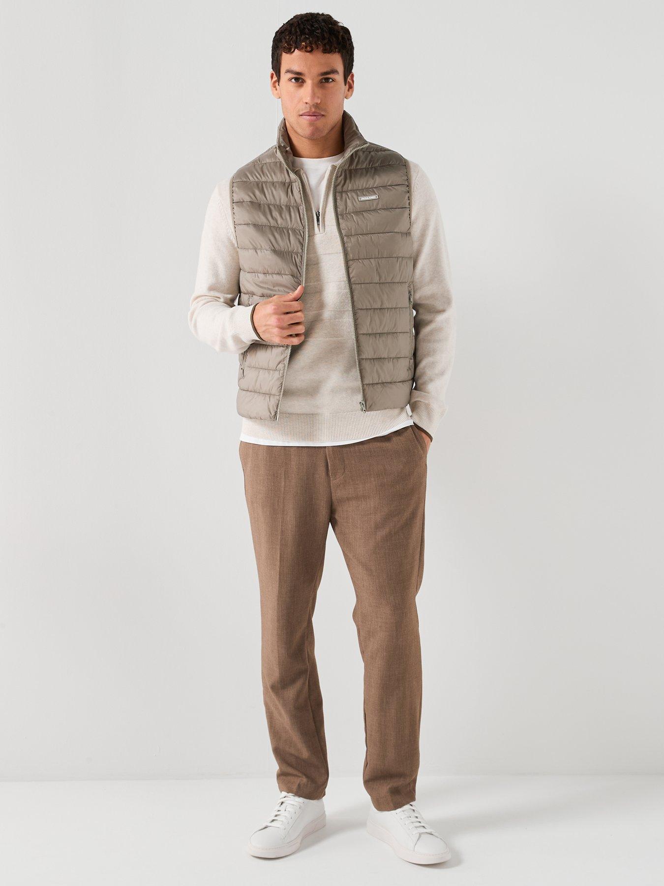Image 3 of 6 of Jack & Jones Light Padded Gilet - Light Khaki