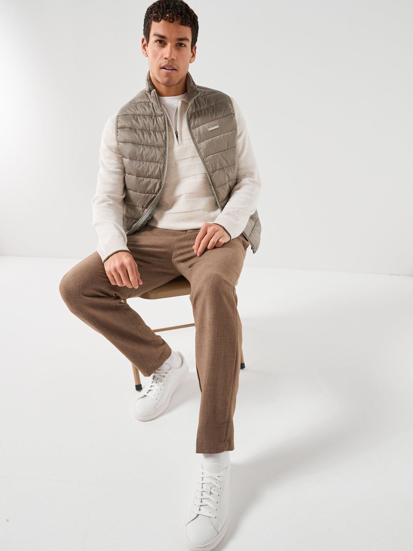Image 4 of 6 of Jack & Jones Light Padded Gilet - Light Khaki