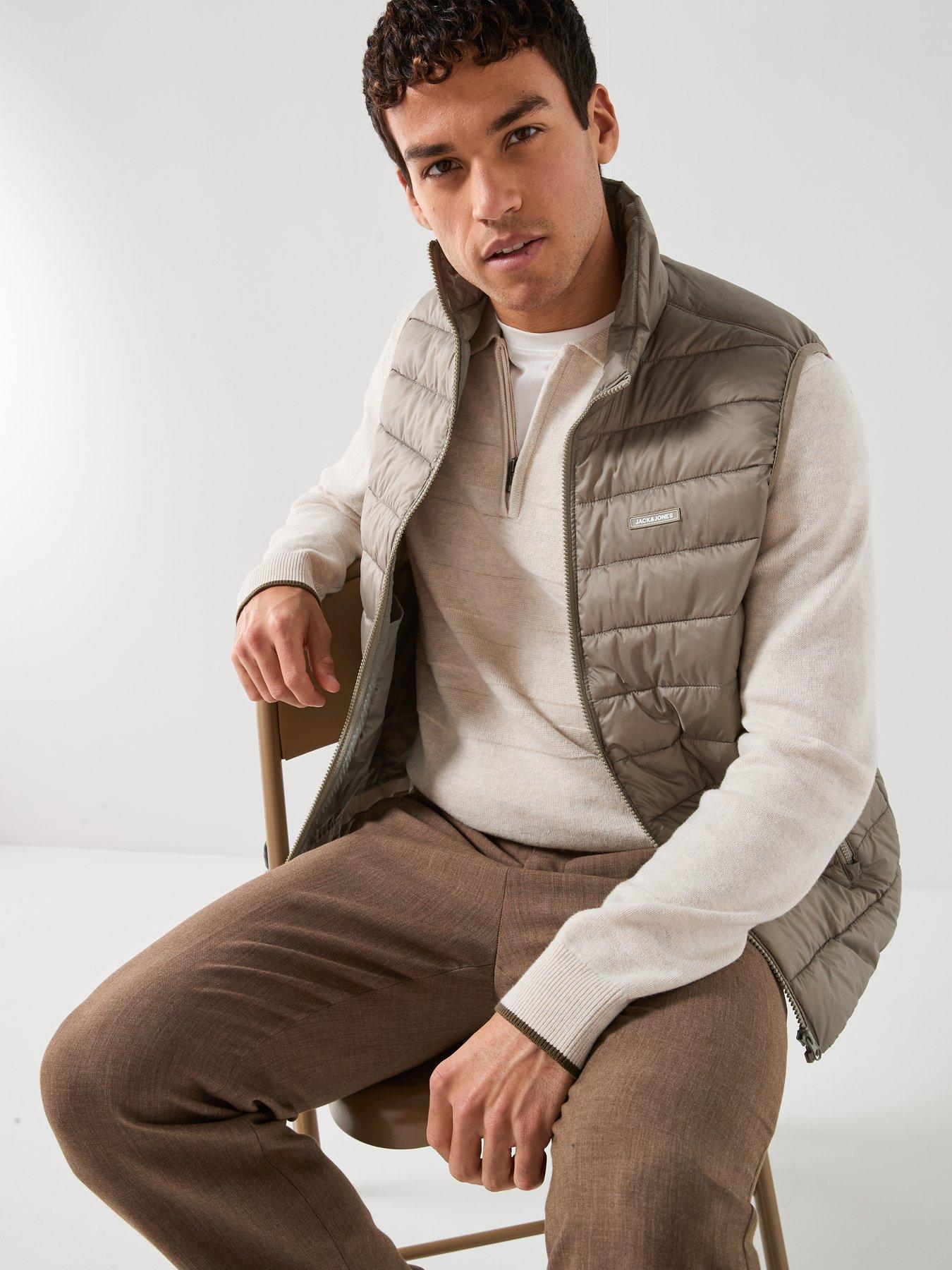 Image 5 of 6 of Jack & Jones Light Padded Gilet - Light Khaki