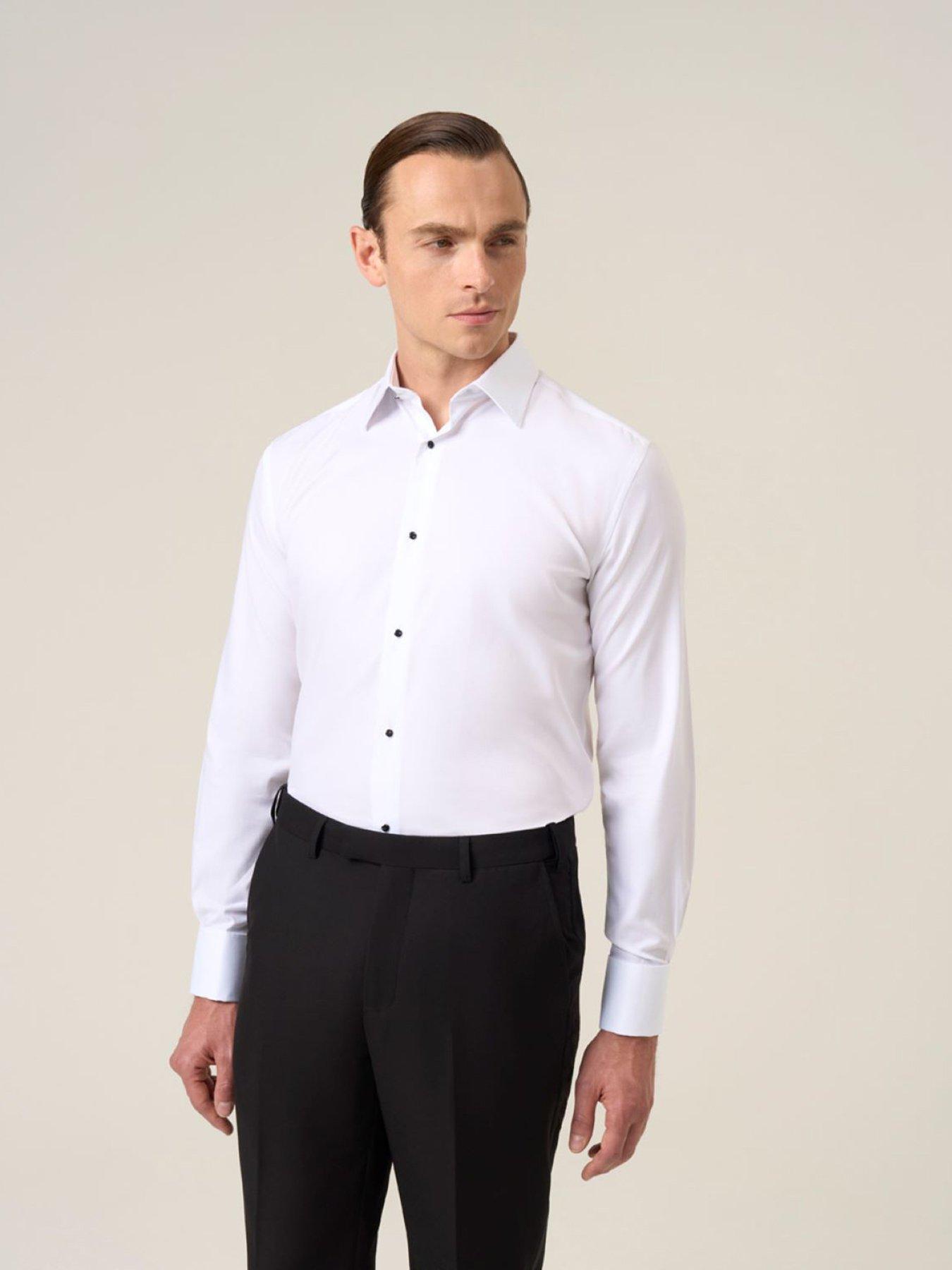 ae corset fit & flare mini dress Dress shirt 100% cotton – Mens Design Clothing main image 1