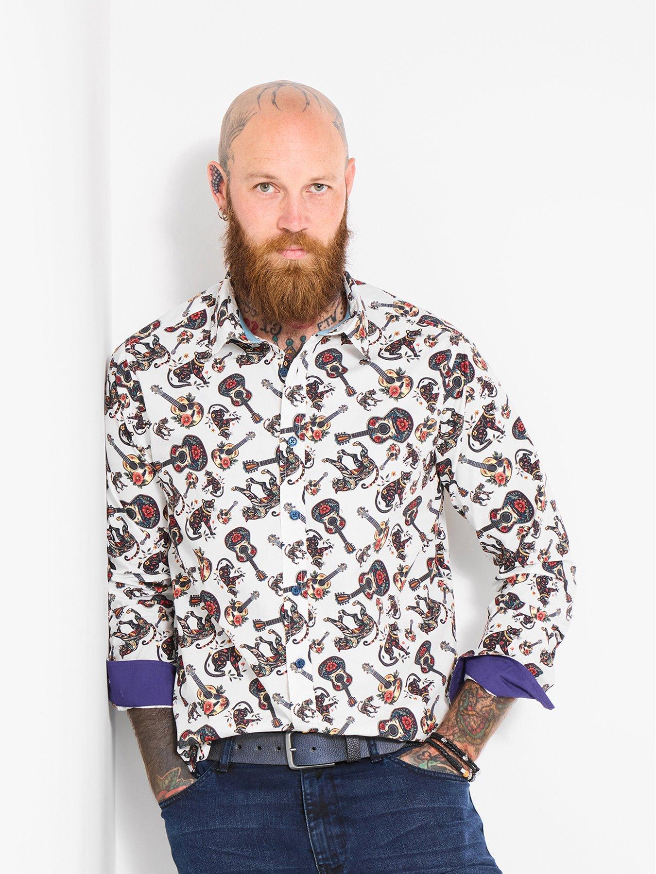 undefined Joe Browns Big Cat And Guitar Long Sleeve Shirt