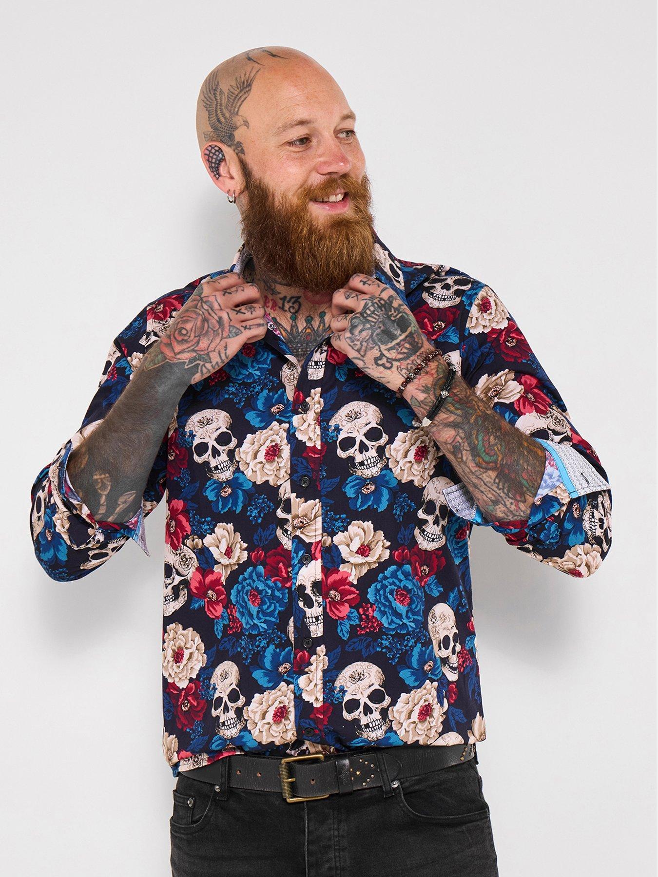 undefined Joe Browns All Over Skull Print Long Sleeve Shirt