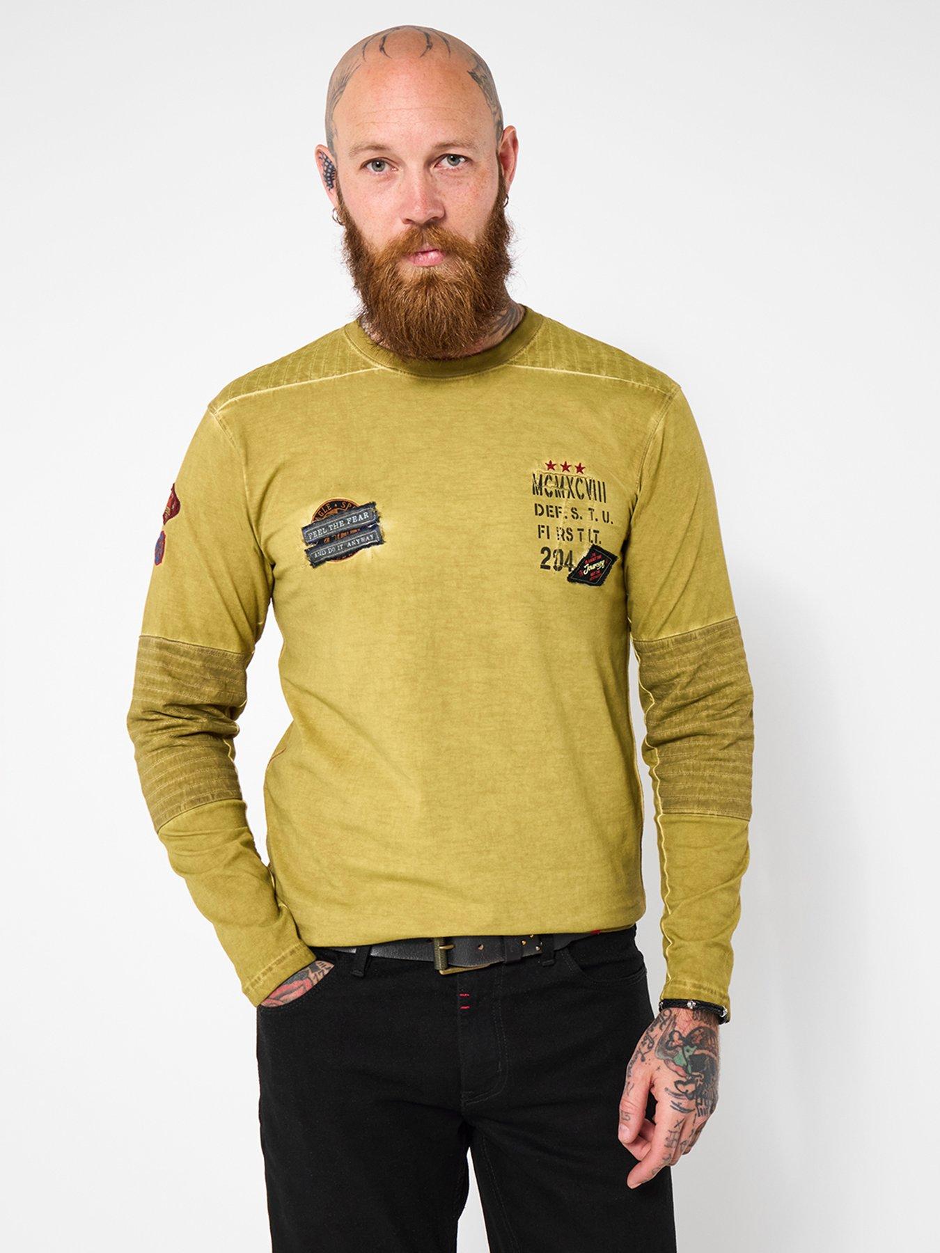 undefined Joe Browns Badge Detail Crew Neck Long Sleeve T Shirt