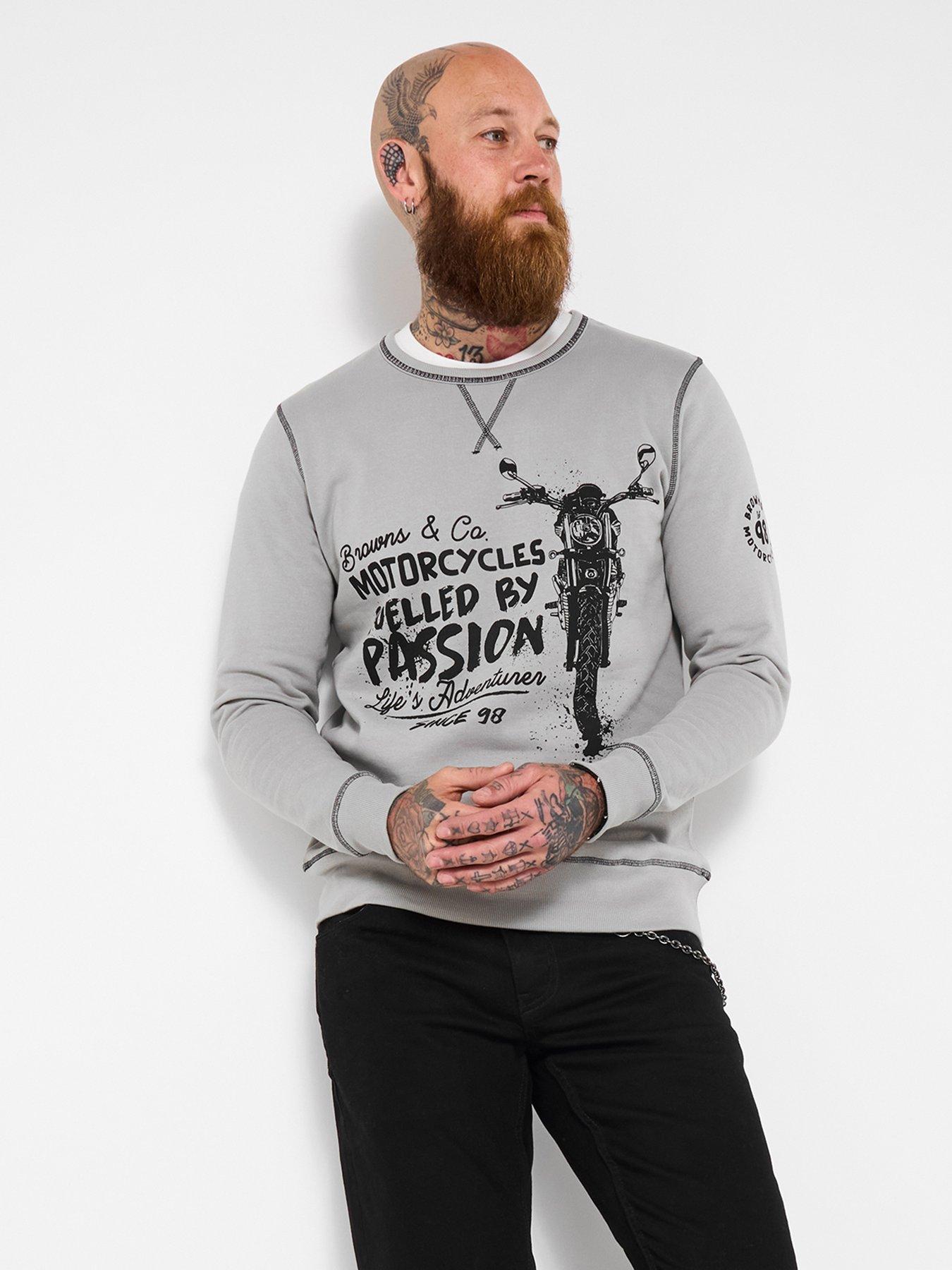 Joe Browns Printed Crew Sweat - Grey