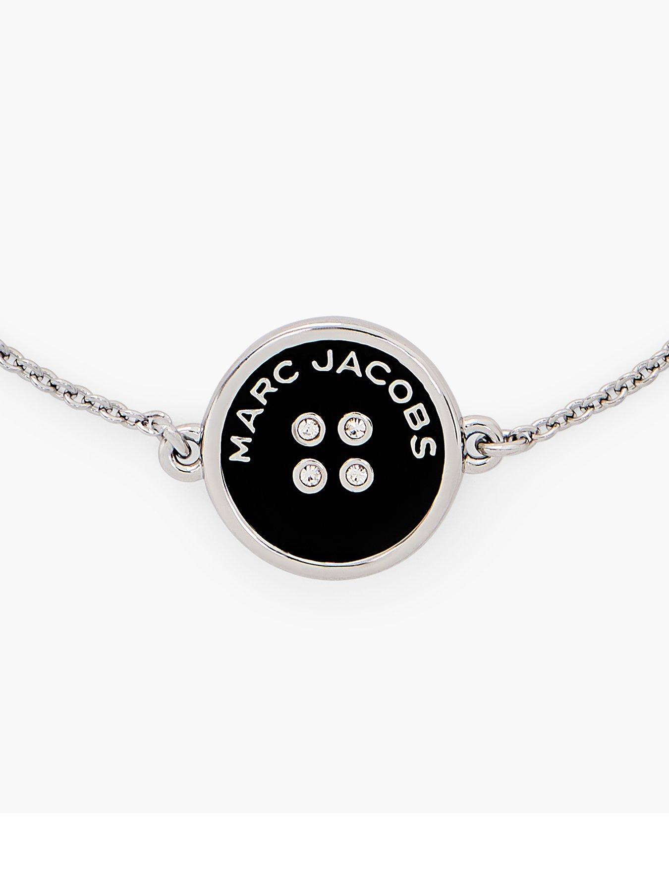 Image 1 of 4 of MARC JACOBS Button Chain Bracelet - Silver