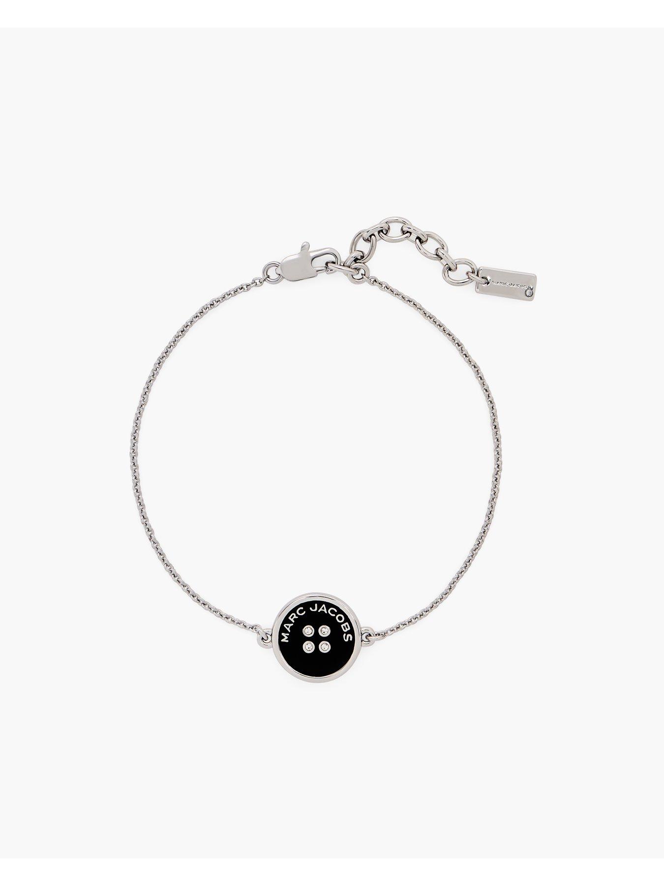 Image 4 of 4 of MARC JACOBS Button Chain Bracelet - Silver