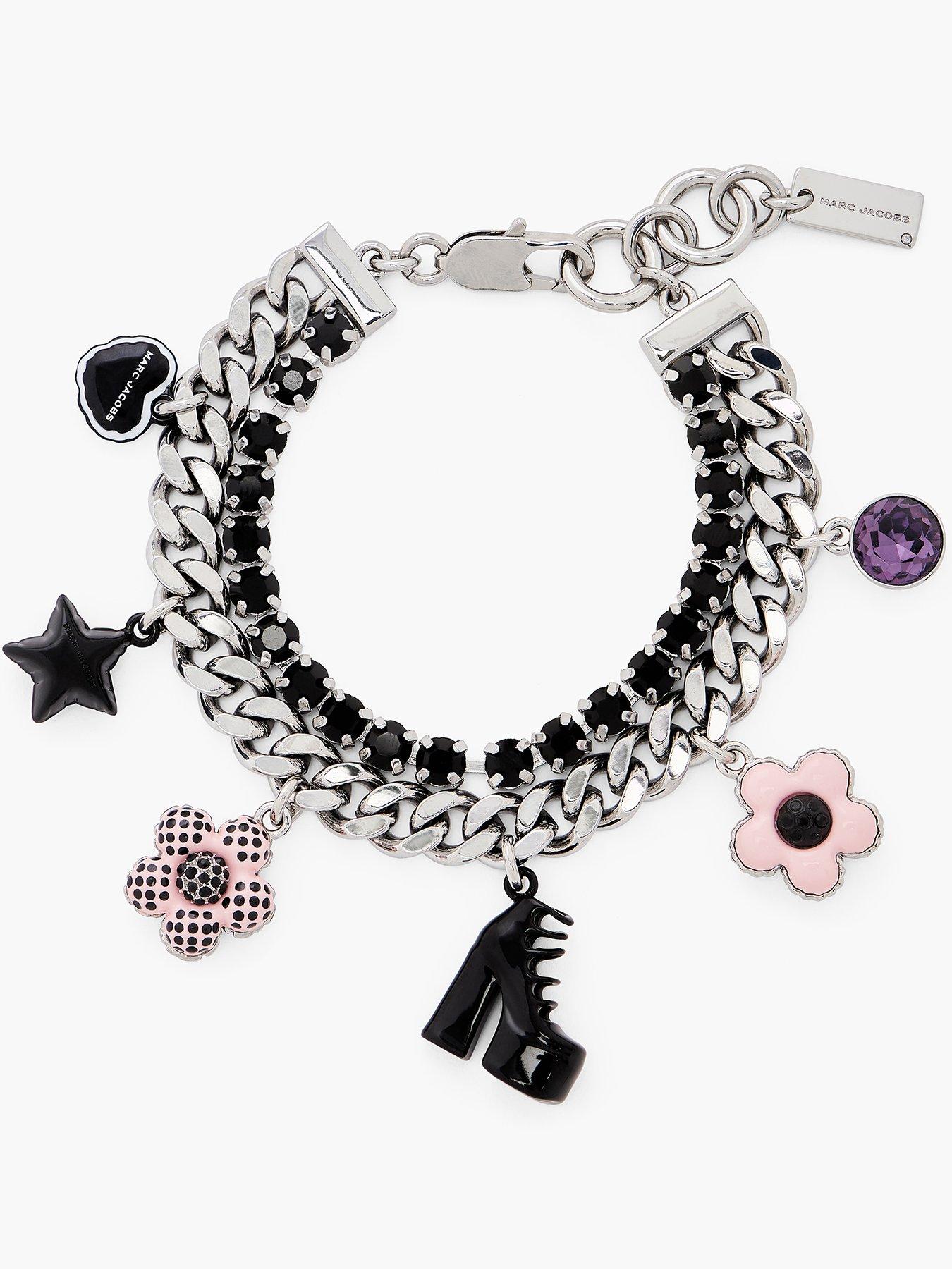 MARC JACOBS Mini Icon Dot Charm Bracelet - Silver