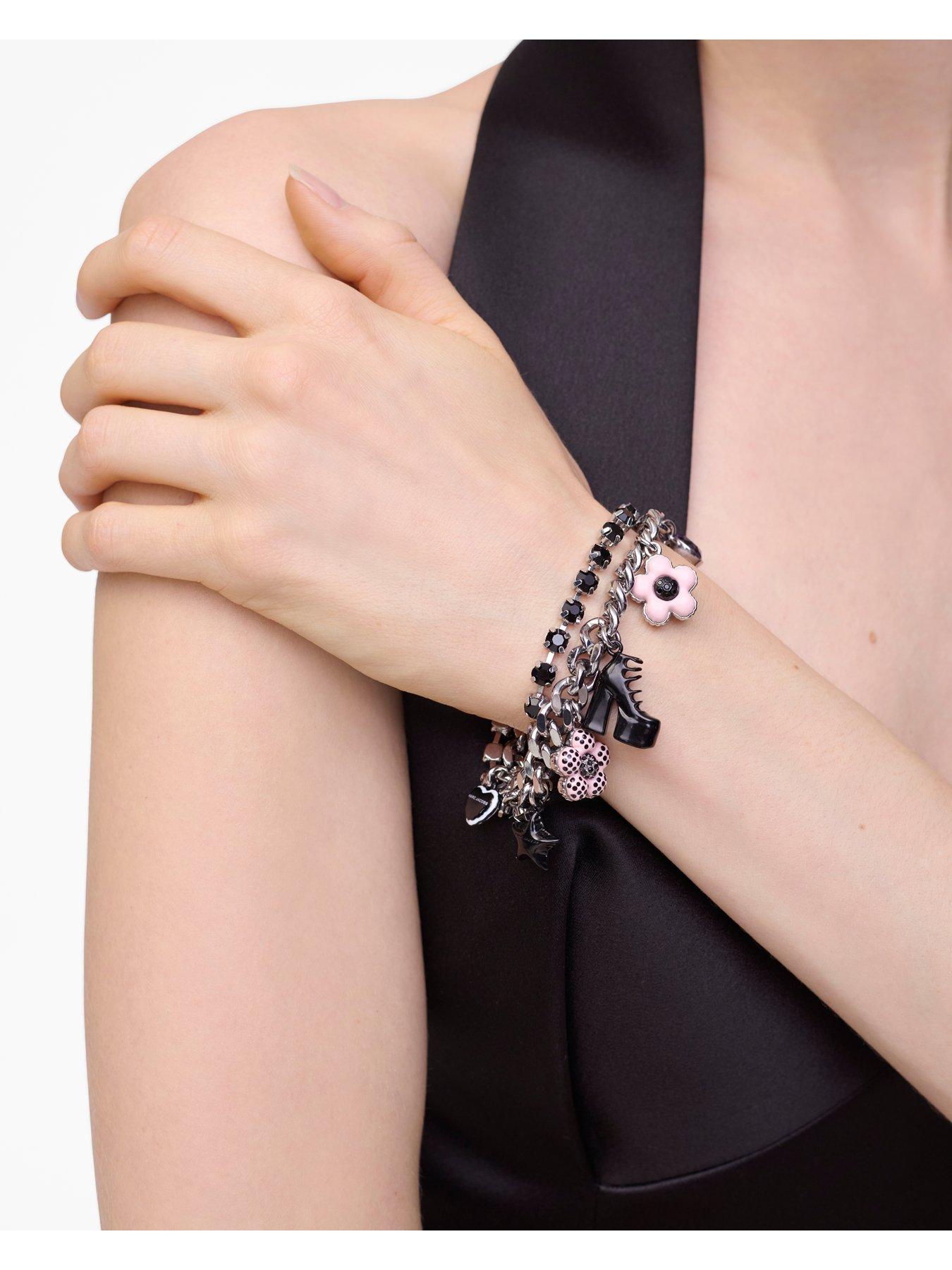 Image 2 of 4 of MARC JACOBS Mini Icon Dot Charm Bracelet - Silver