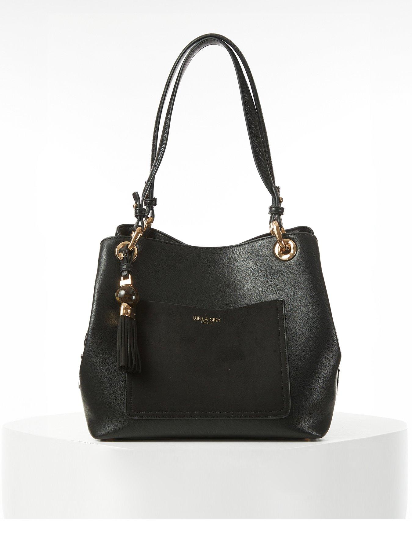 undefined Luella Grey Sienna Black Hobo Tote
