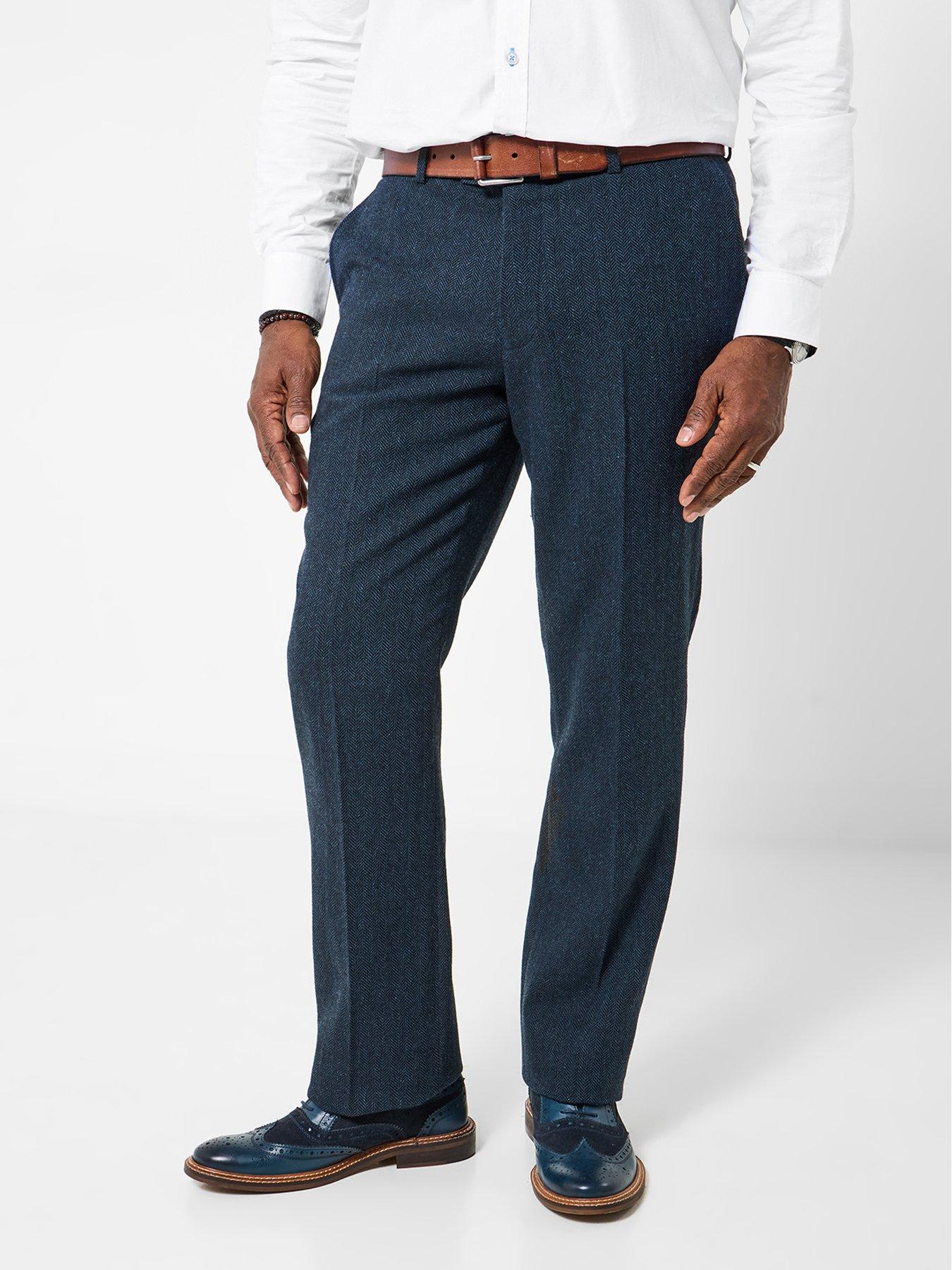Joe Browns Navy Herringbone Trousers