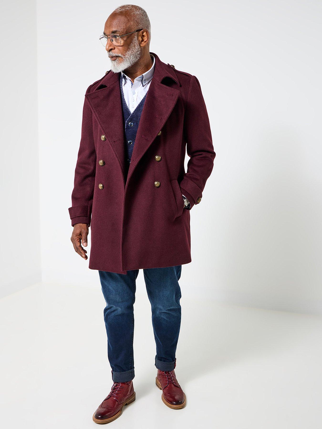 Joe Browns Mid-Length Military Jacket - Dark Red | Very