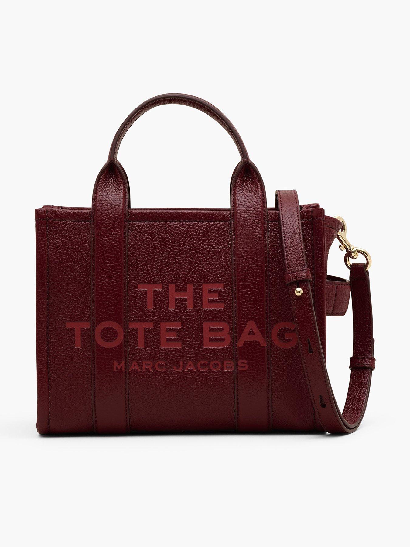 MARC JACOBS The Leather Small Tote - Dark Red