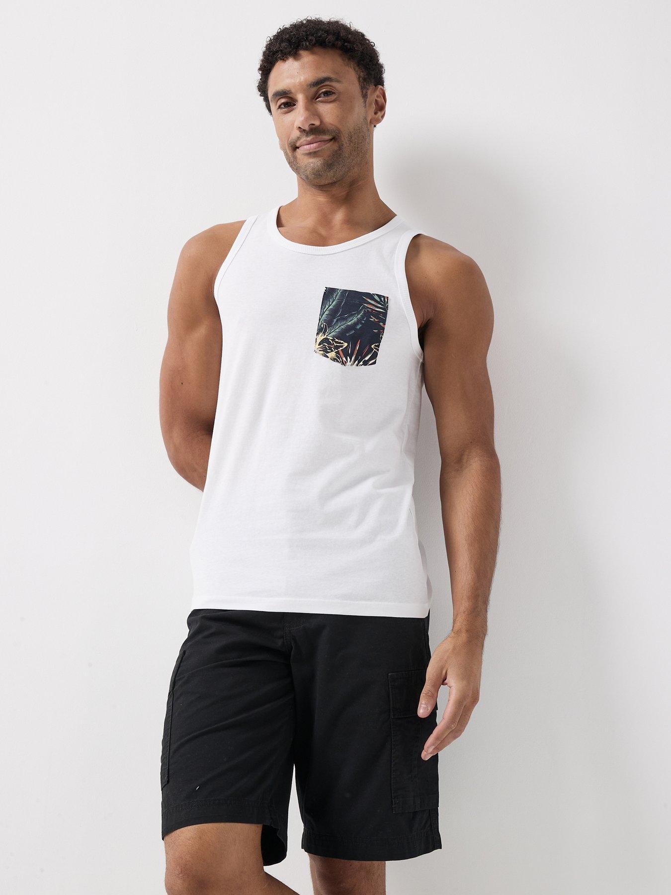 Jack & Jones Honolulu Pocket Aop Vest - White