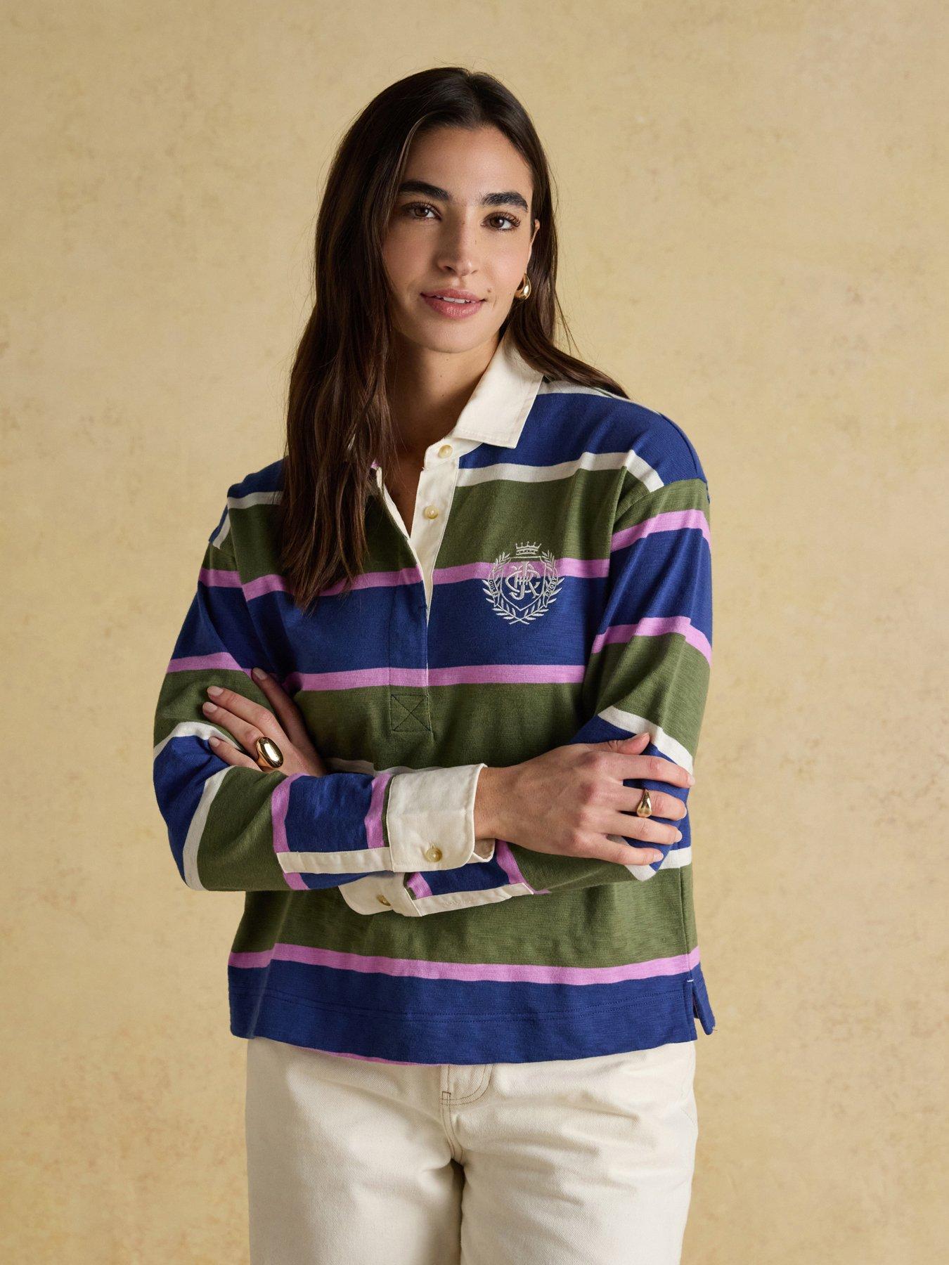 undefined Boxy Fit Rugby Shirt - Green