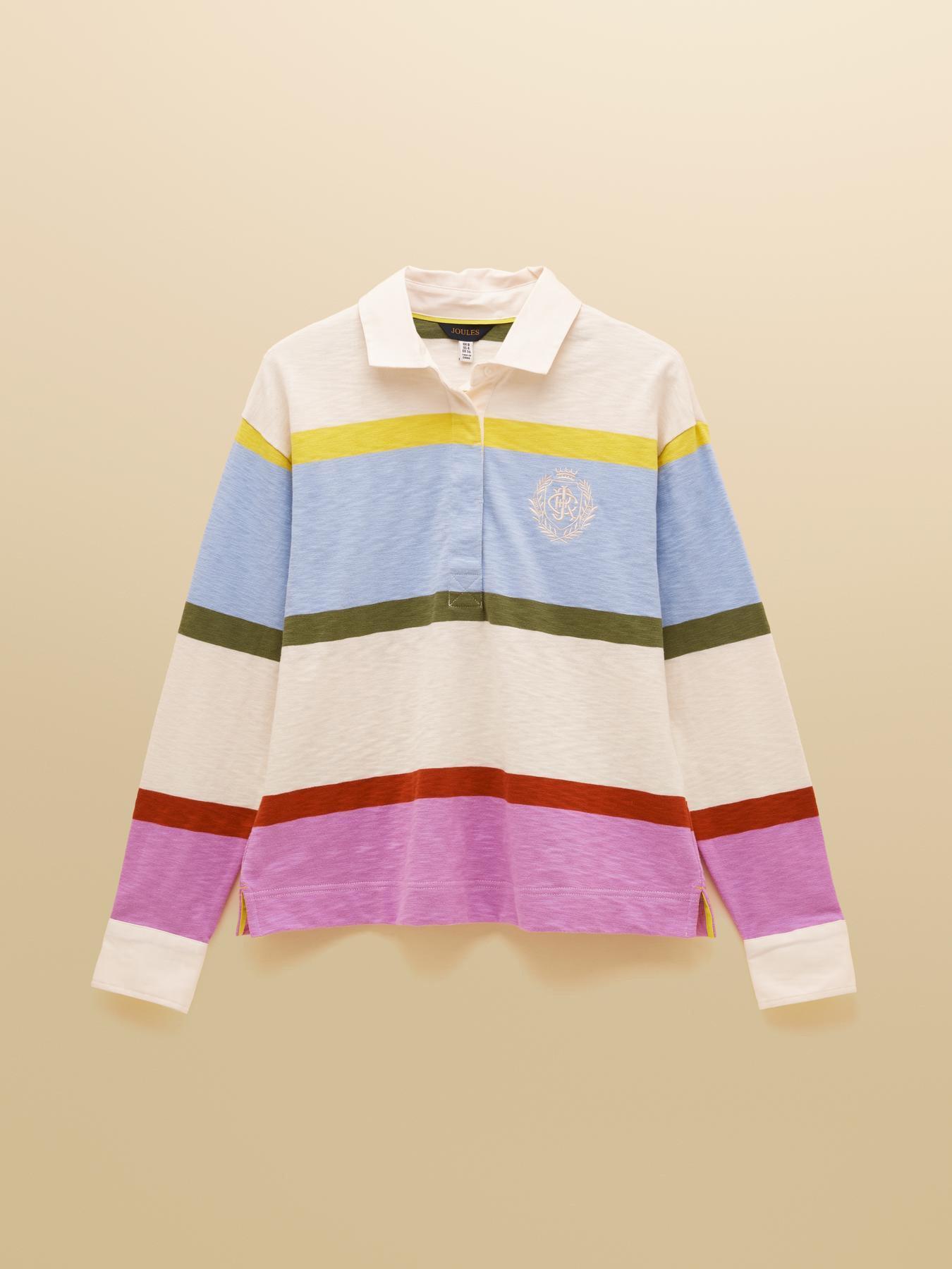 Joules Boxy Fit Rugby Shirt - Multi