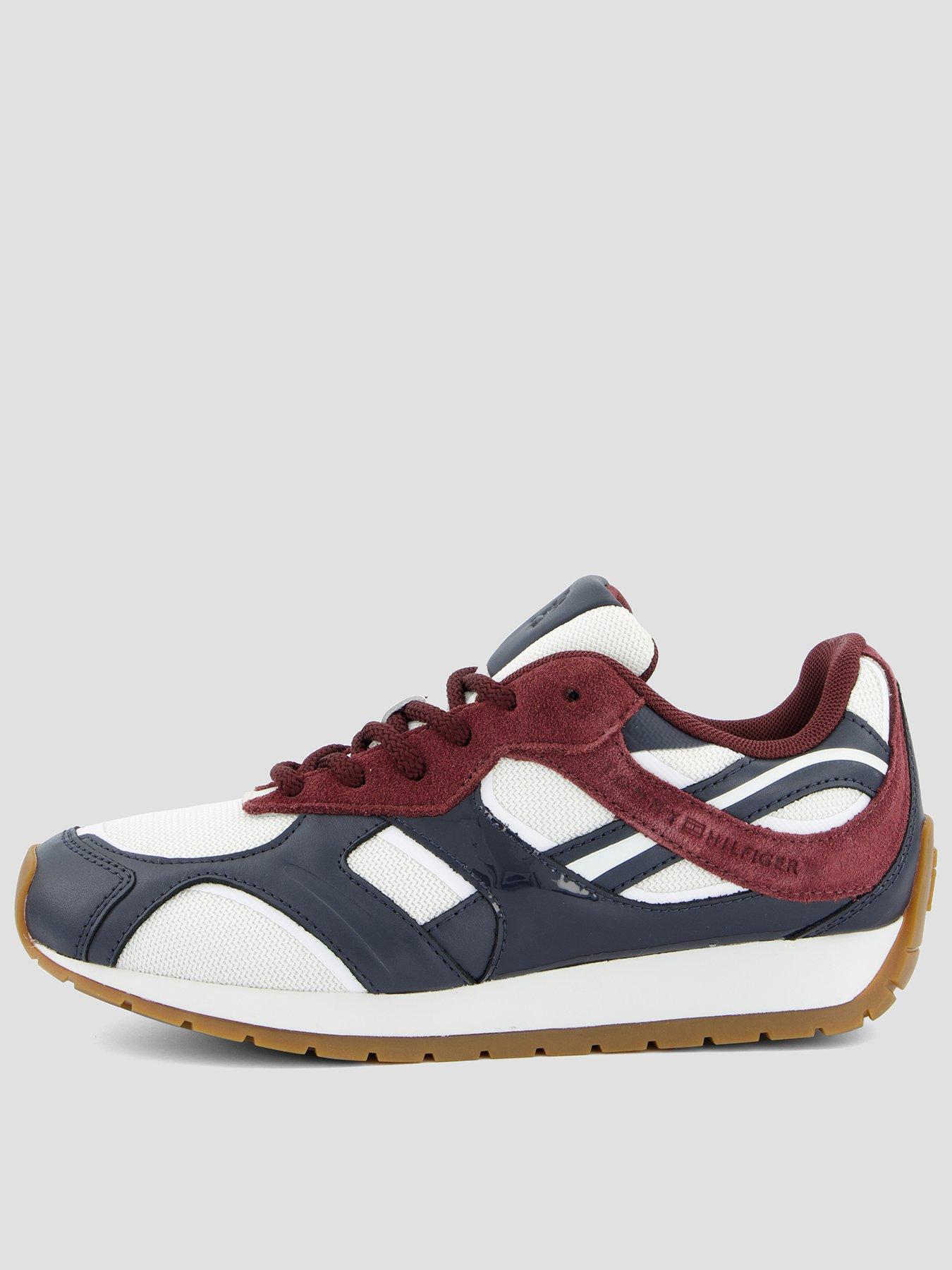 Tommy Hilfiger Modern Runner Mixed Texture Trainers - Blue