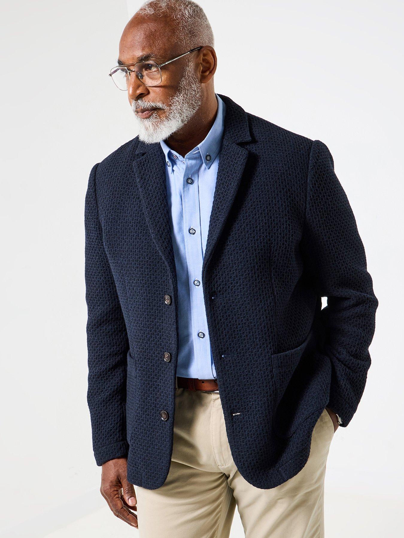 undefined Unlined Waffle Textured Blazer