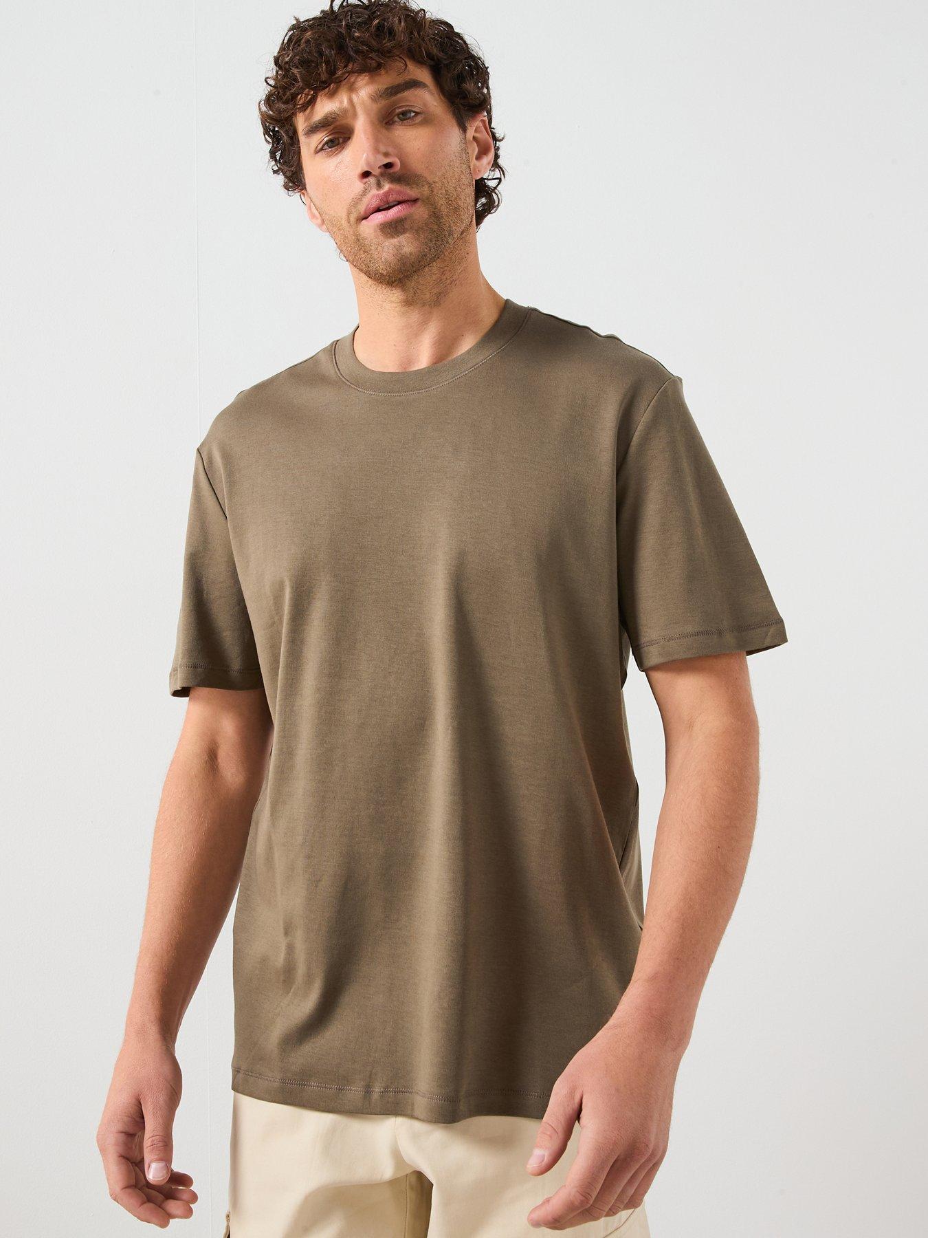 Mango Kimi Crew T-Shirt - Brown