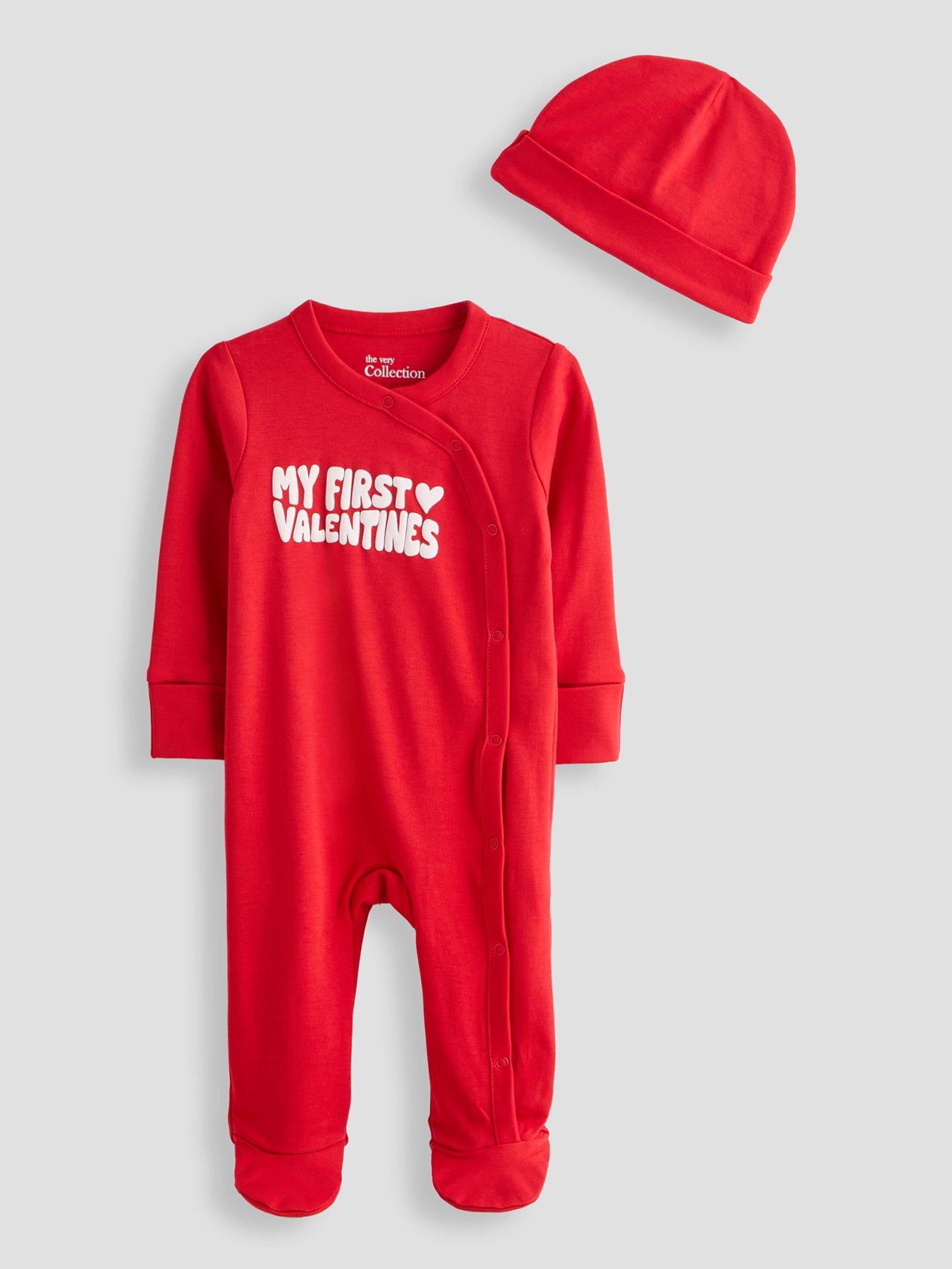 The Very Collection My 1st Valentines Sleepsuit