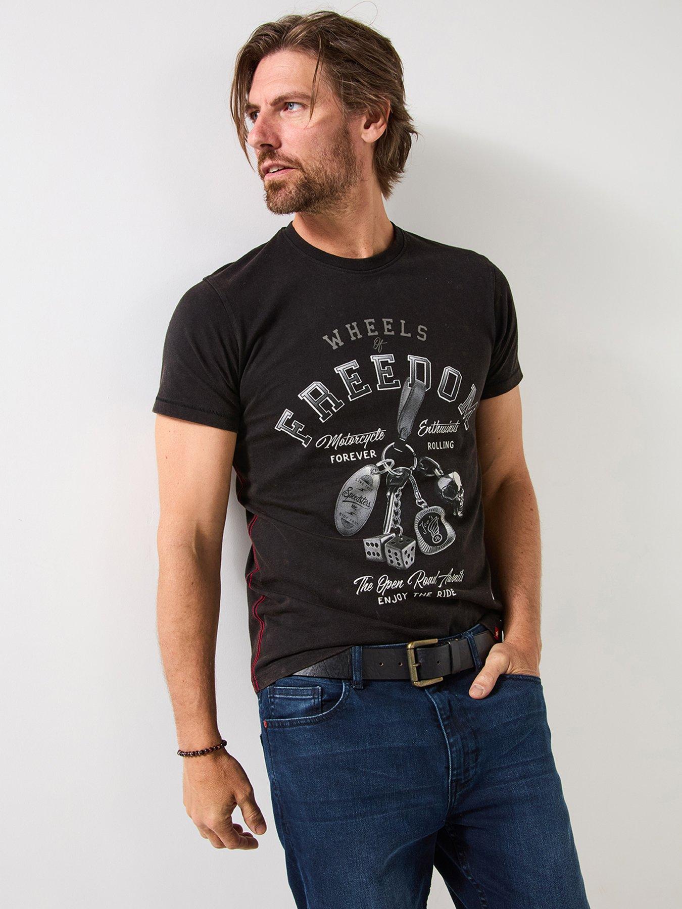 Joe Browns Motorcycle Lifestyle T-Shirt - Black