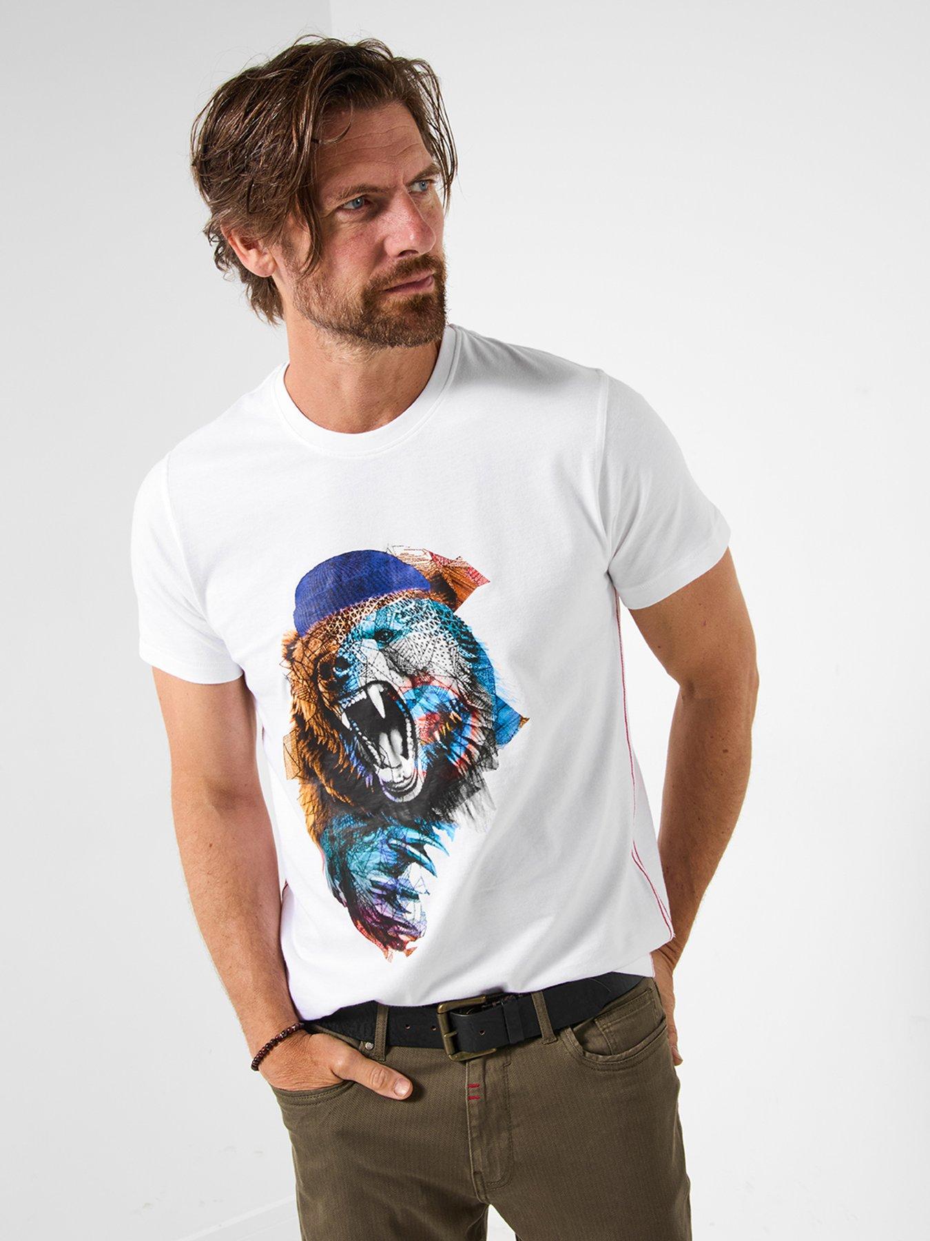 undefined Bear Print T-Shirt
