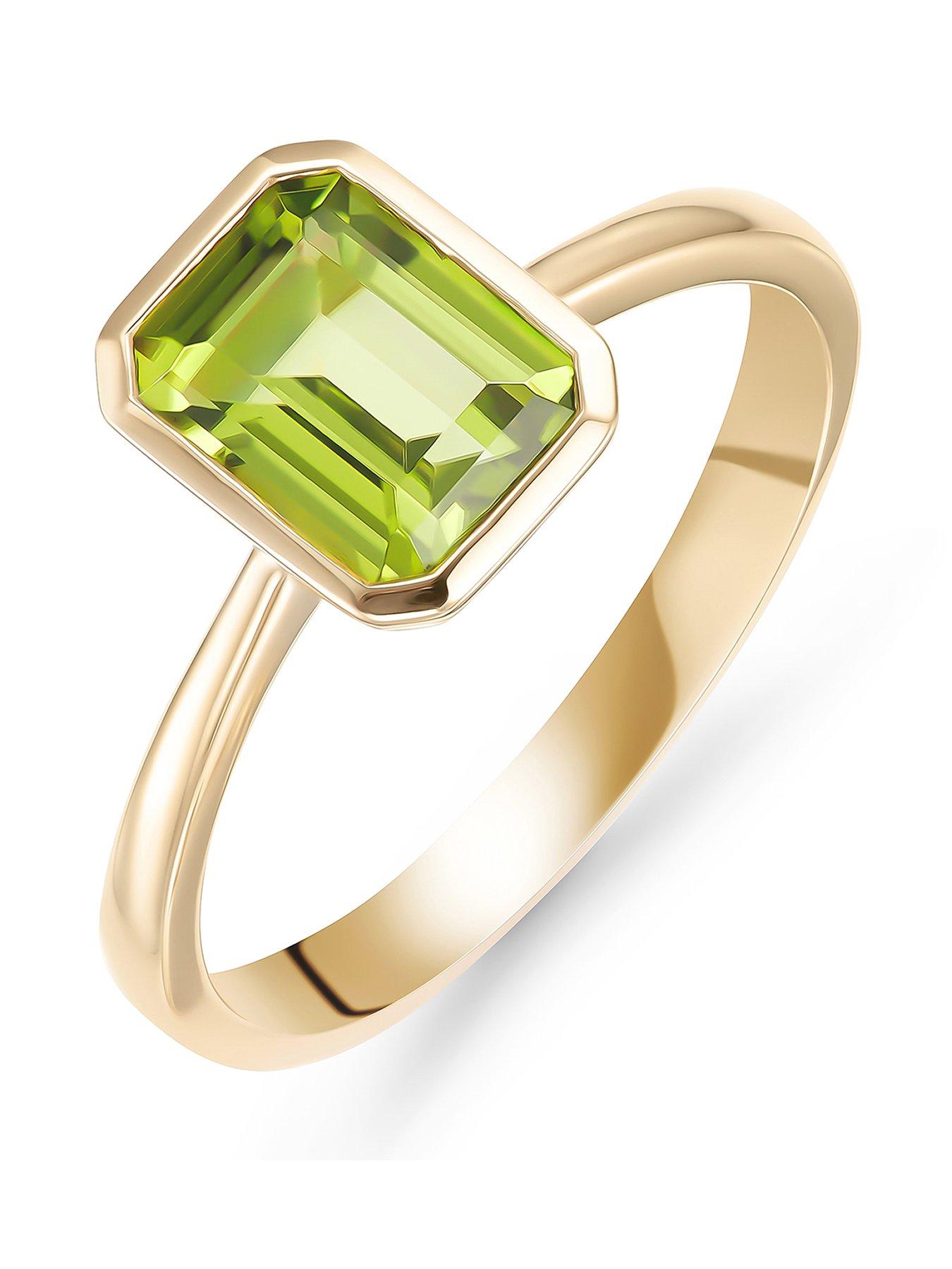 Beaverbrooks 9Ct Gold Peridot Ring - Multi