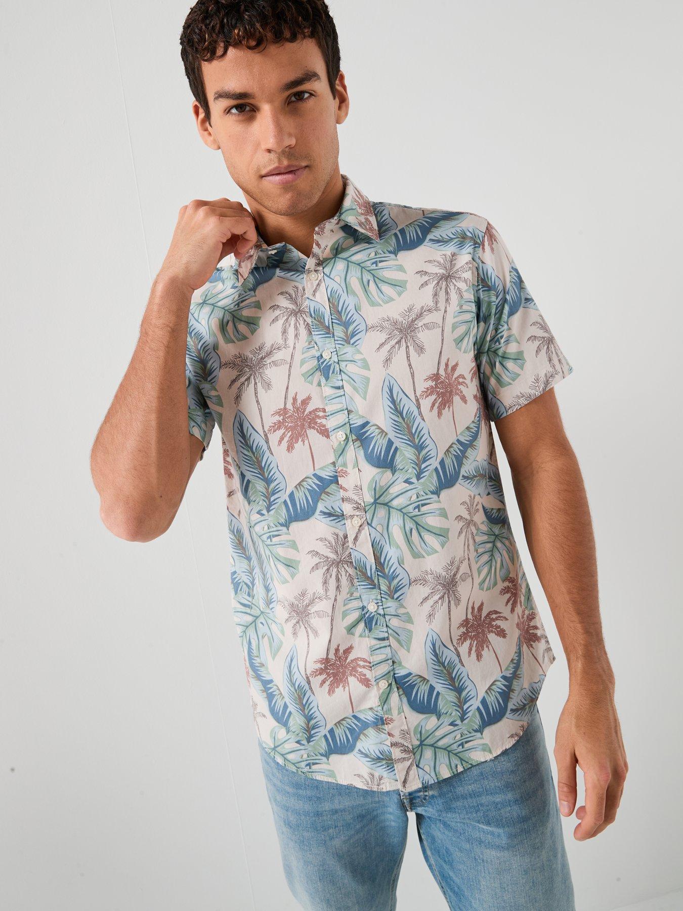 Jack & Jones Honolulu Aop Printed Short Sleeve Shirt - Multi