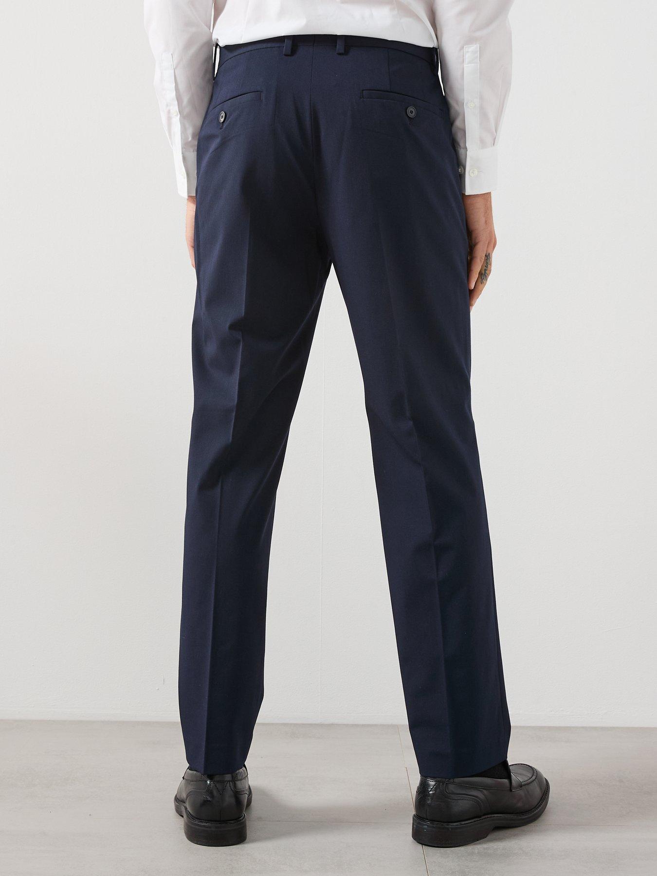 Image 2 of 6 of Mango Parioli Slim Suit Trousers - Navy