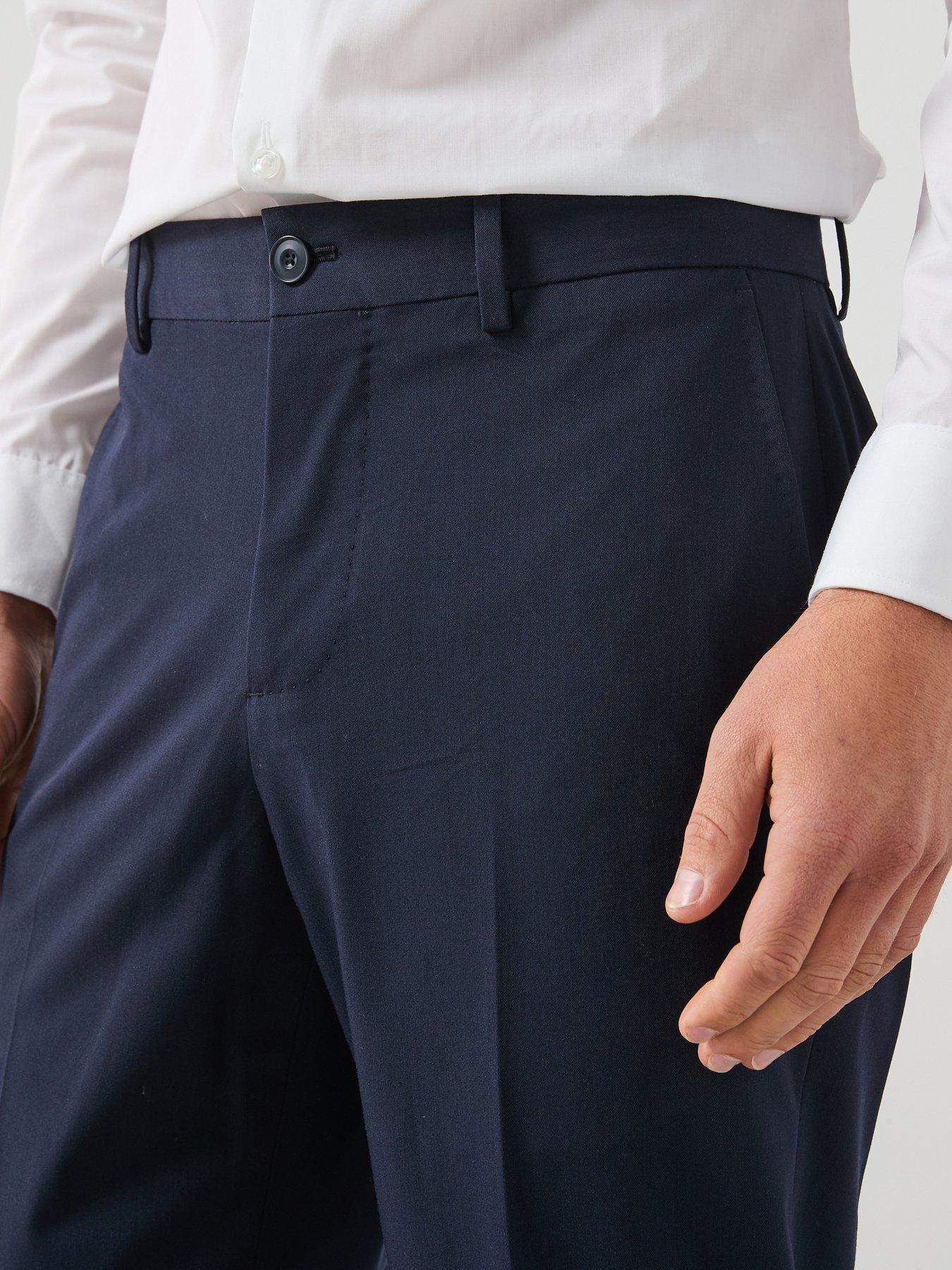 Image 4 of 6 of Mango Parioli Slim Suit Trousers - Navy