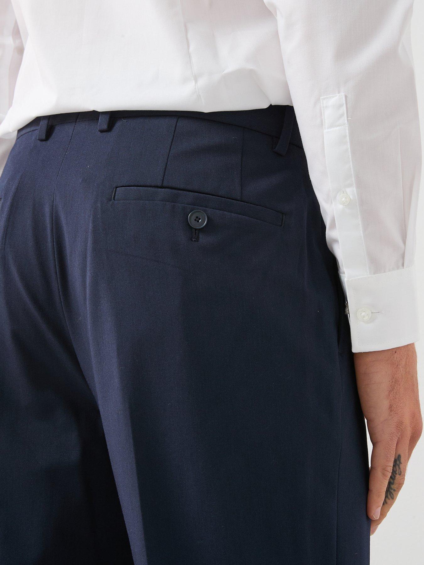 Image 5 of 6 of Mango Parioli Slim Suit Trousers - Navy