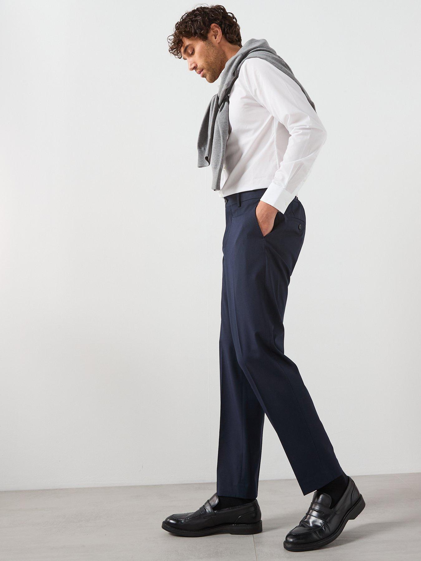 Image 6 of 6 of Mango Parioli Slim Suit Trousers - Navy