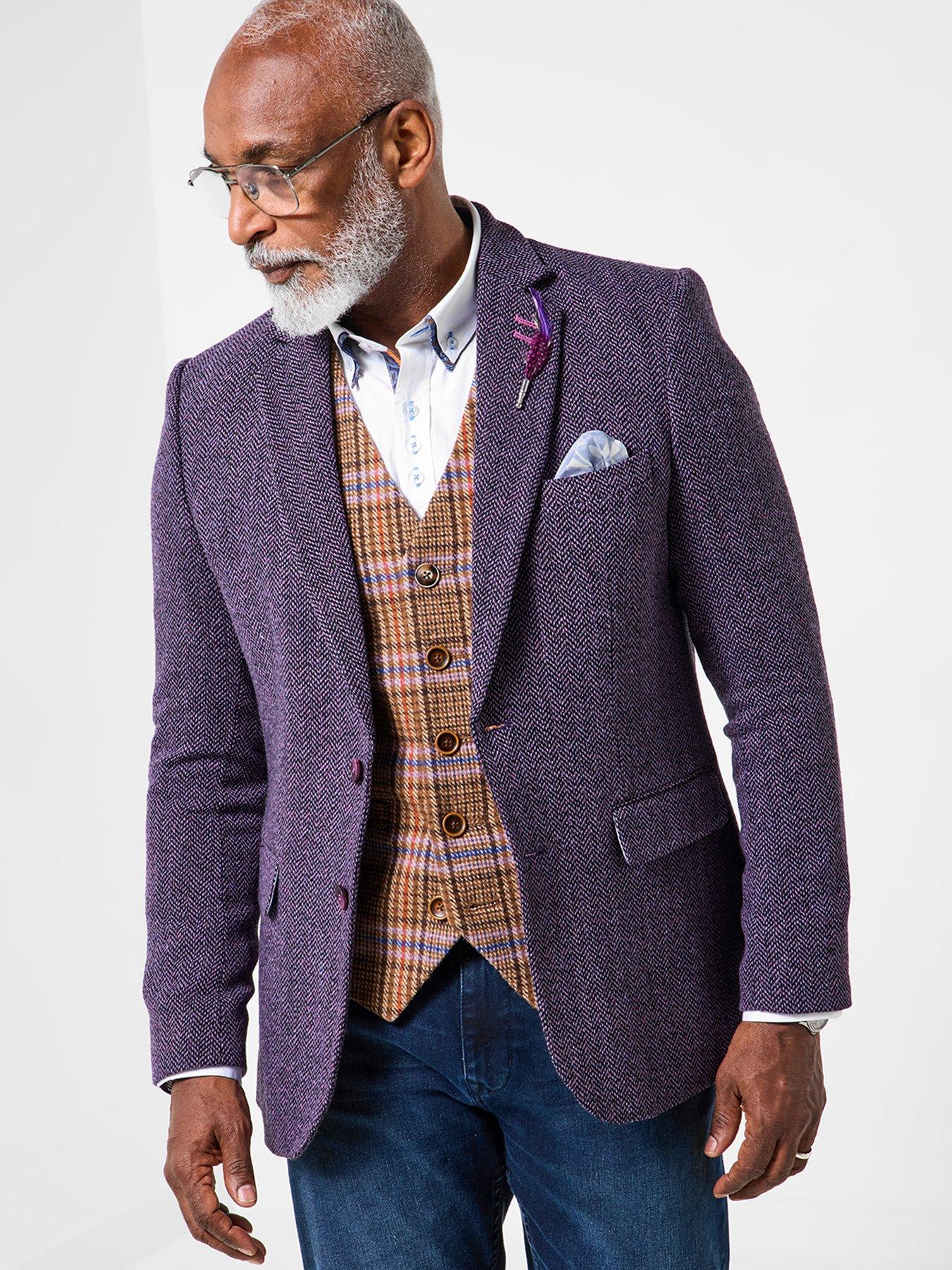 undefined Purple Casual Blazer
