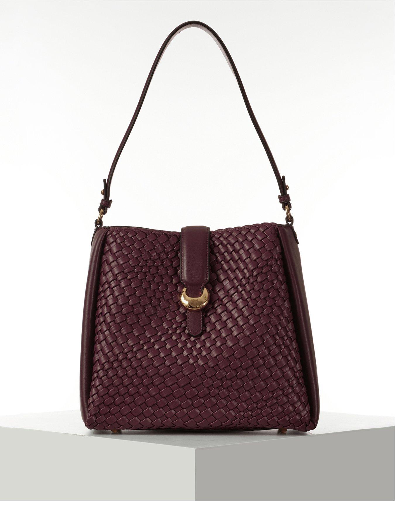 Image 1 of 1 of Luella Grey Flora Weave Hobo In Cherry