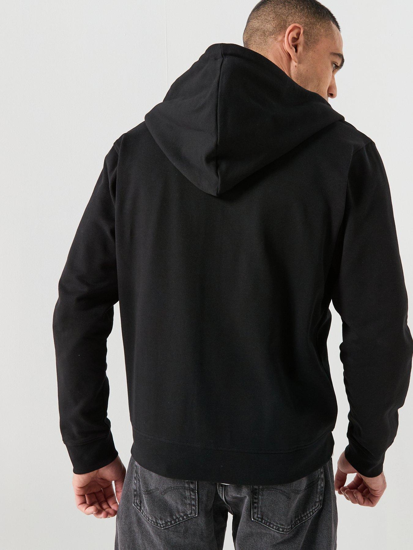 Image 2 of 6 of Jack & Jones College Zip Hoodie - Black