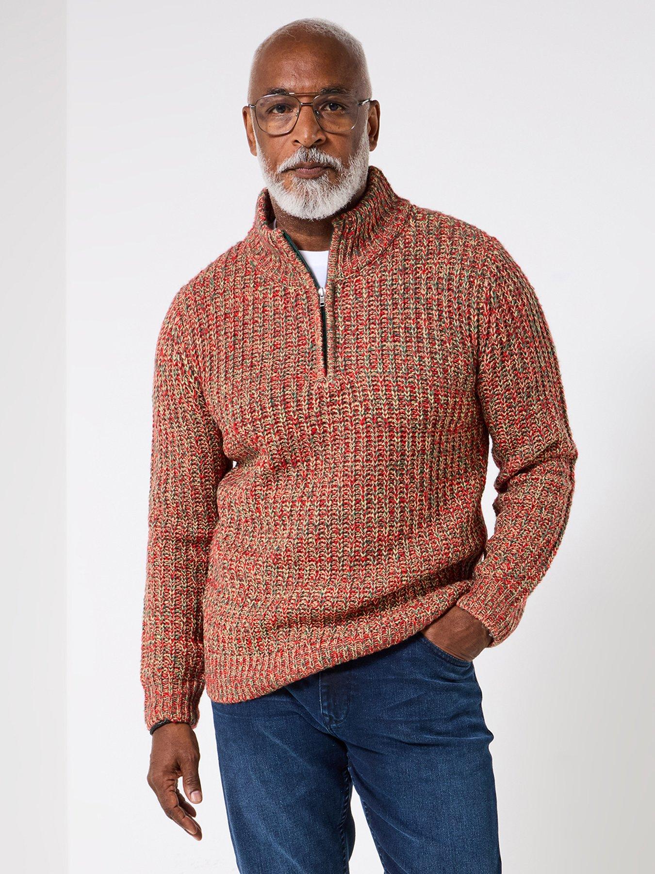 Joe Browns Long Sleeve Fisherman Knitted Jumper - Red